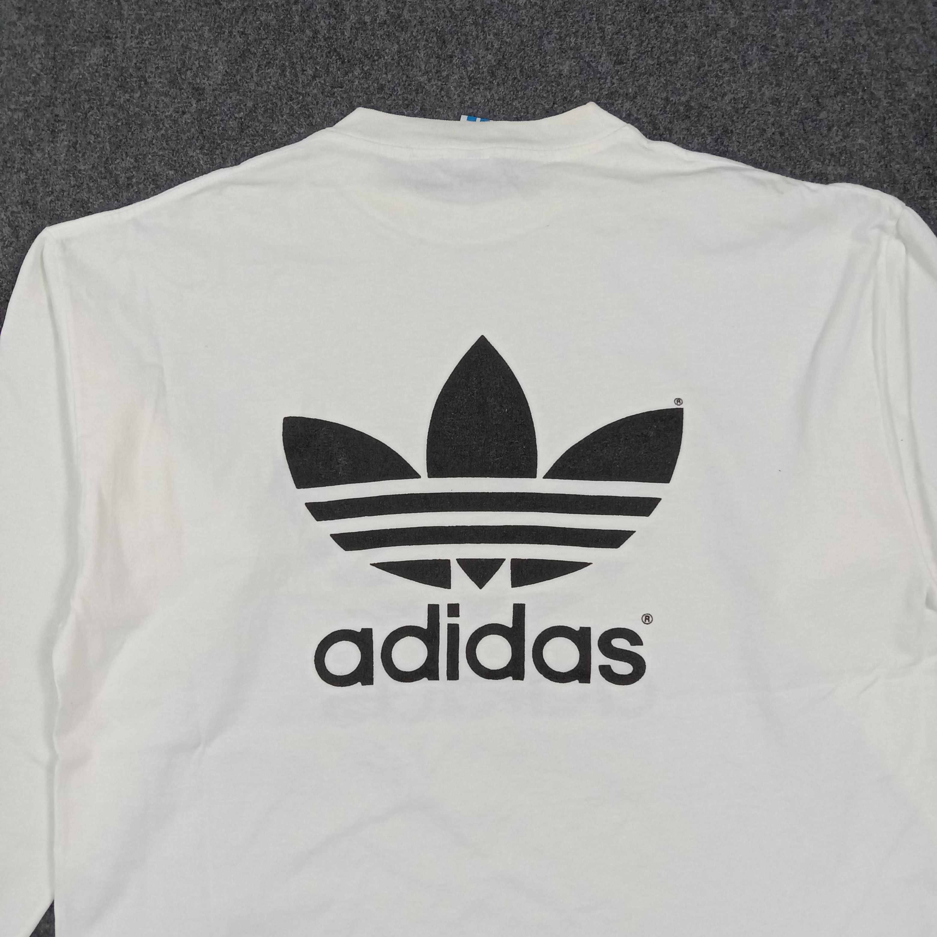 Adidas 90's Adidas Trefoil Made in USA Tshirt C285N75 Size US XL / EU 56 / 4 - 5 Thumbnail
