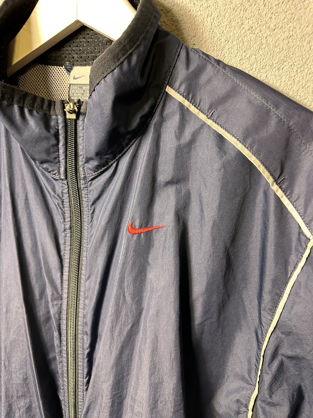 Nike × Vintage Nike Vintage Y2K Drill Nave Light Jacket Size US L / EU 52-54 / 3 - 2 Thumbnail