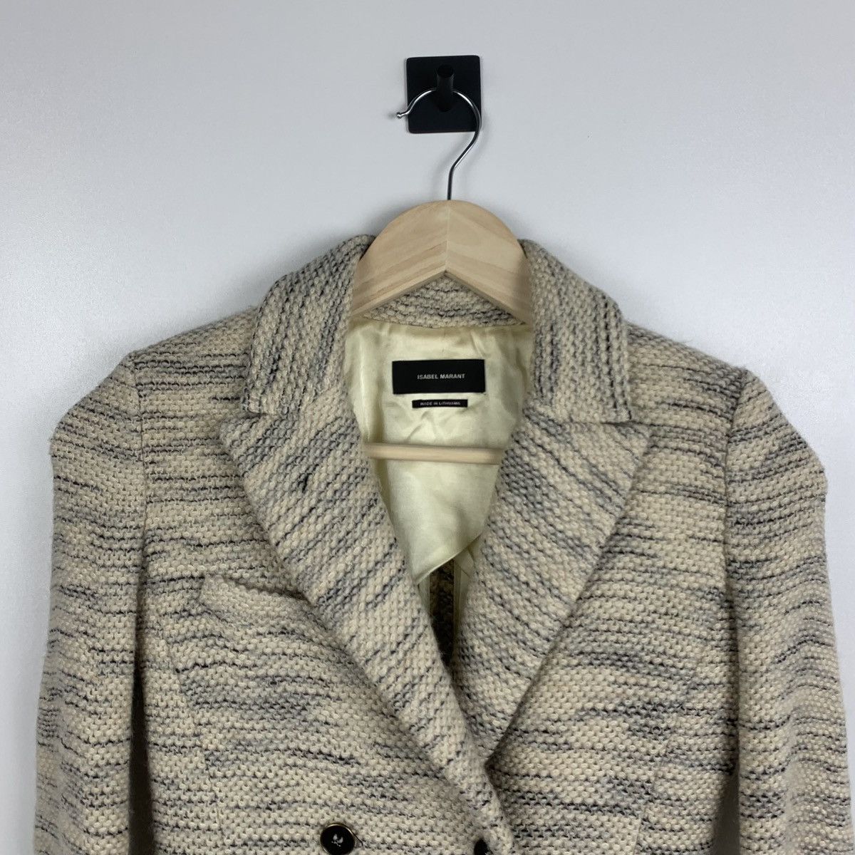 Isabel Marant Isabel Marant Textured Knit Blazer Jacket Size 36 Cream Size XS / US 0-2 / IT 36-38 - 3 Thumbnail