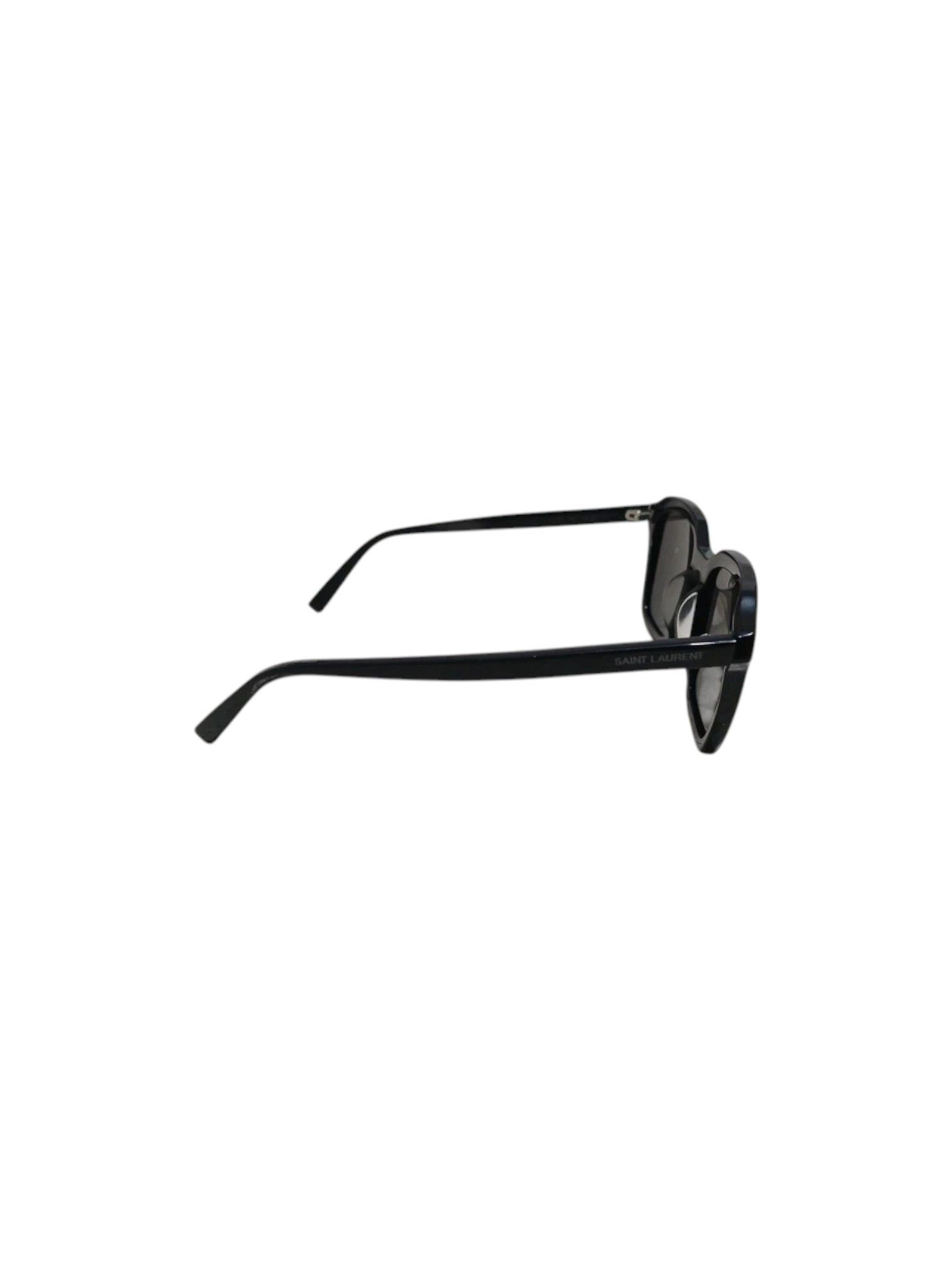 Saint Laurent Paris Saint Laurent Black Acetate Square Sunglasses, 2010s Size ONE SIZE - 2 Thumbnail