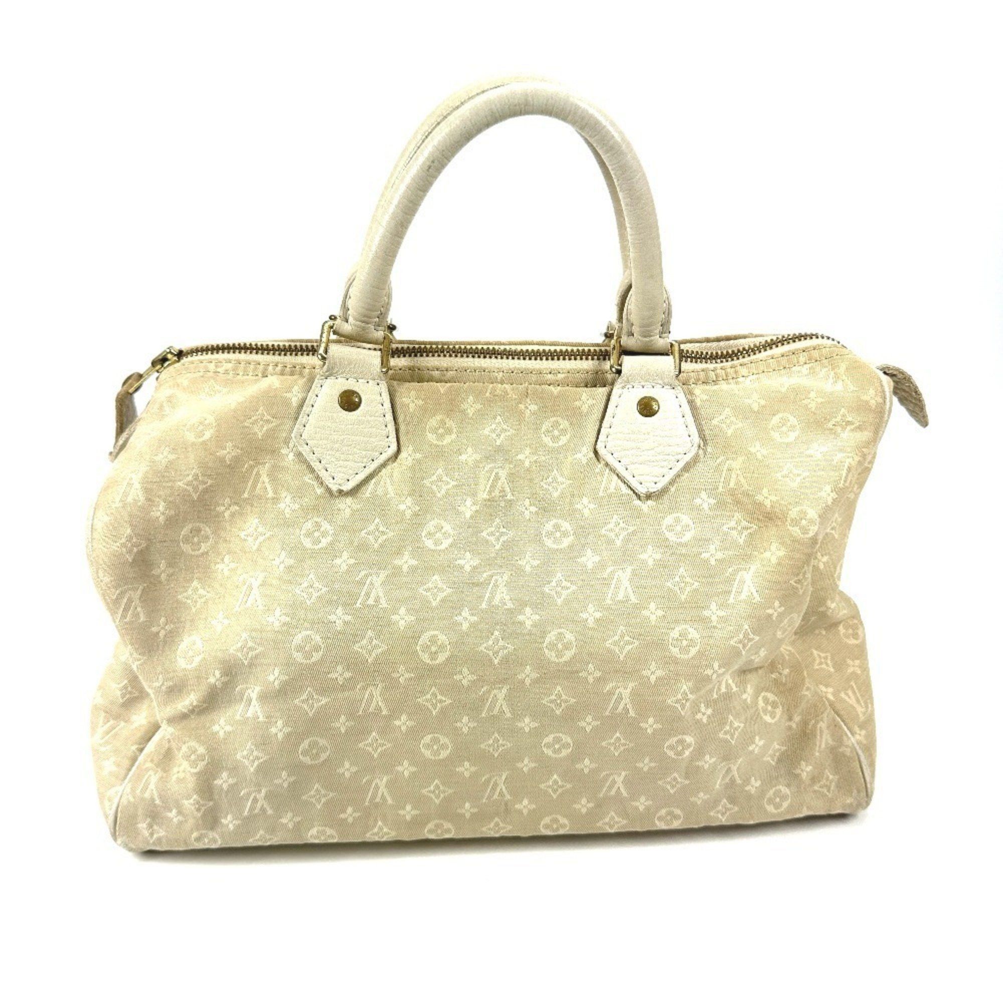 Louis Vuitton M95319 Monogram Minilan Speedy 30 Bag Mini Boston Handbag Canvas Women's Dune White