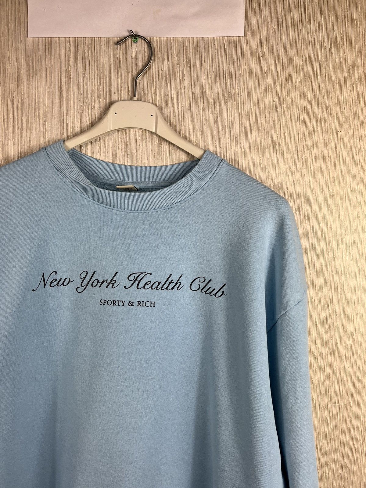 Designer × Sporty & Rich Sporty & Rich New York Health Club sweatshirt logo crewneck Size US L / EU 52-54 / 3 - 14 Thumbnail