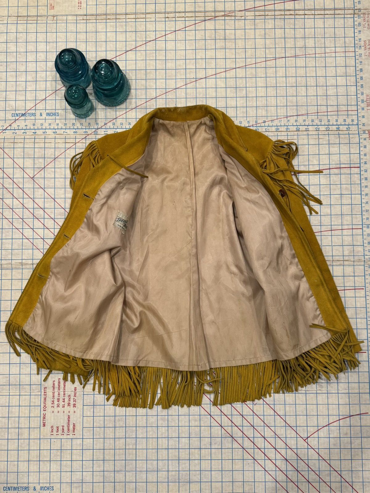 Vintage Vintage Yellow Suede Fringe Western Jacket Women’s Size 16 Size XXL / US 16-18 / IT 52-54 - 4 Thumbnail