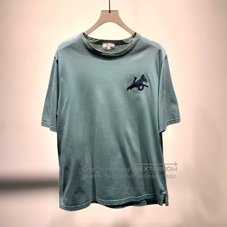 Hermes Hermes Front Patched Printed Short Sleeve Size US XL / EU 56 / 4 - 1 Thumbnail