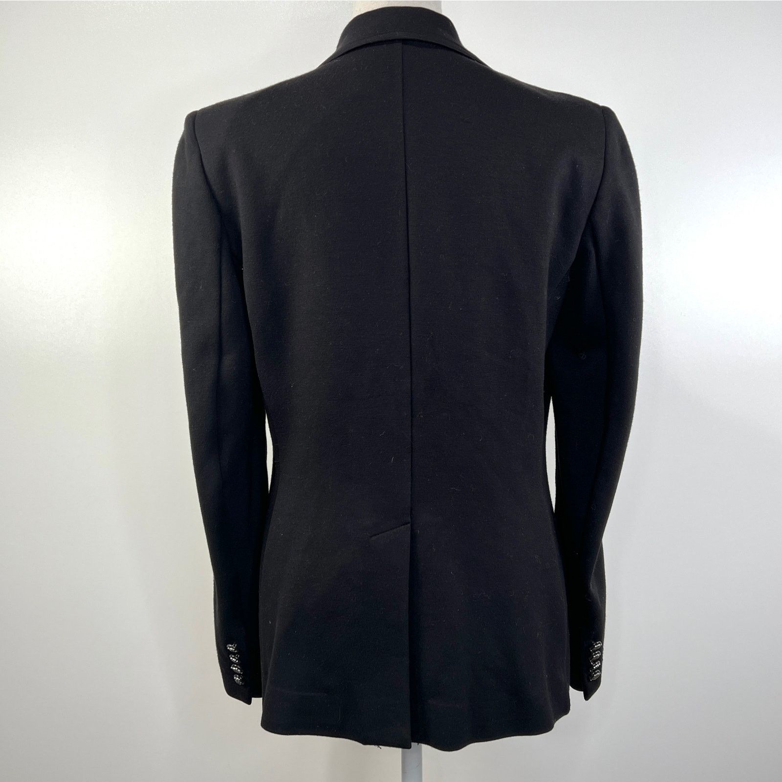 Lauren Ralph Lauren Lauren Ralph Lauren Ponte Knit Blazer Black Dark Romantic Size M / US 6-8 / IT 42-44 - 8 Thumbnail