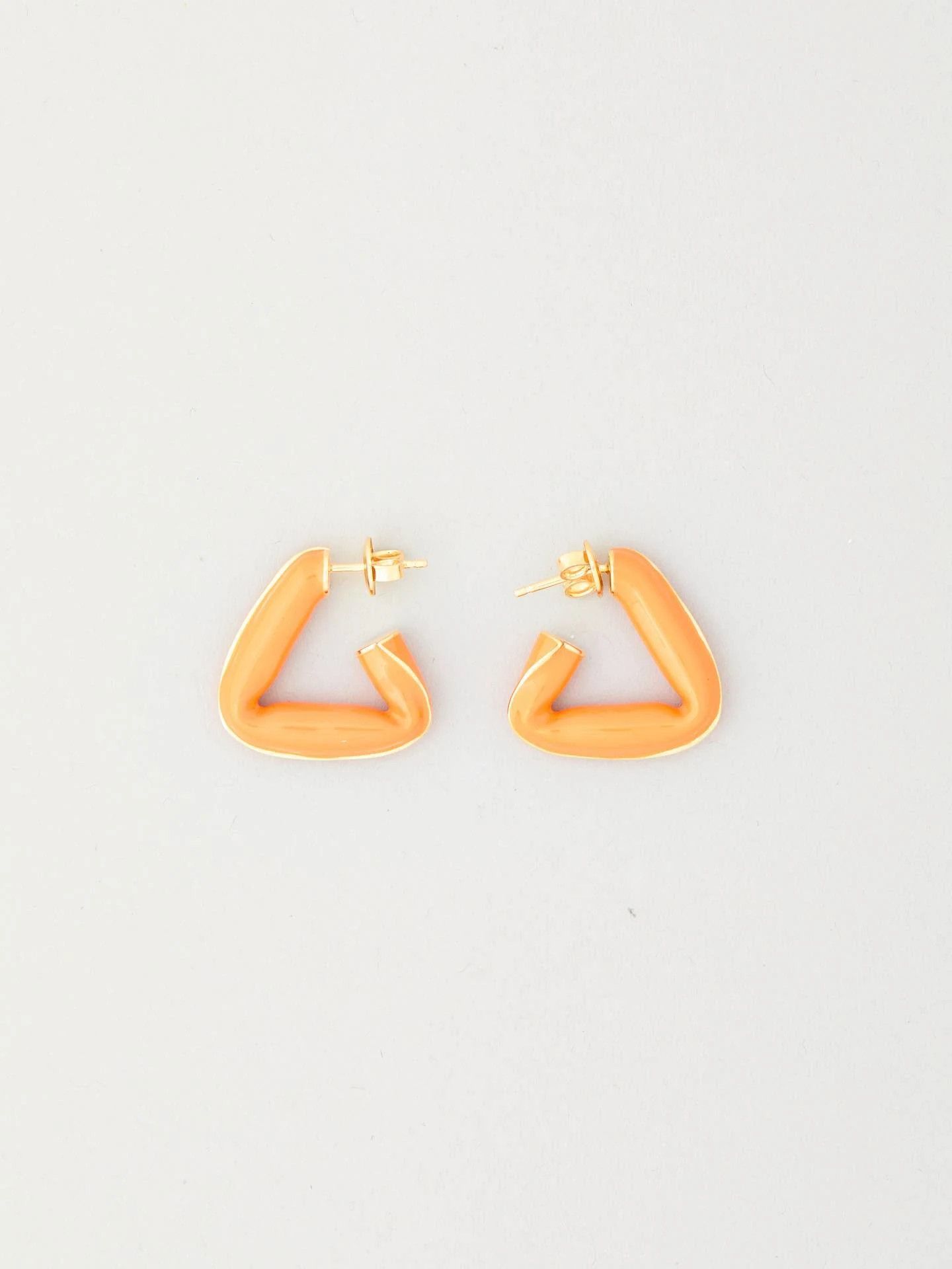 Bottega Veneta o1n1vont1124 Size: OS / Fold Earrings in Orange Size ONE SIZE - 4 Thumbnail