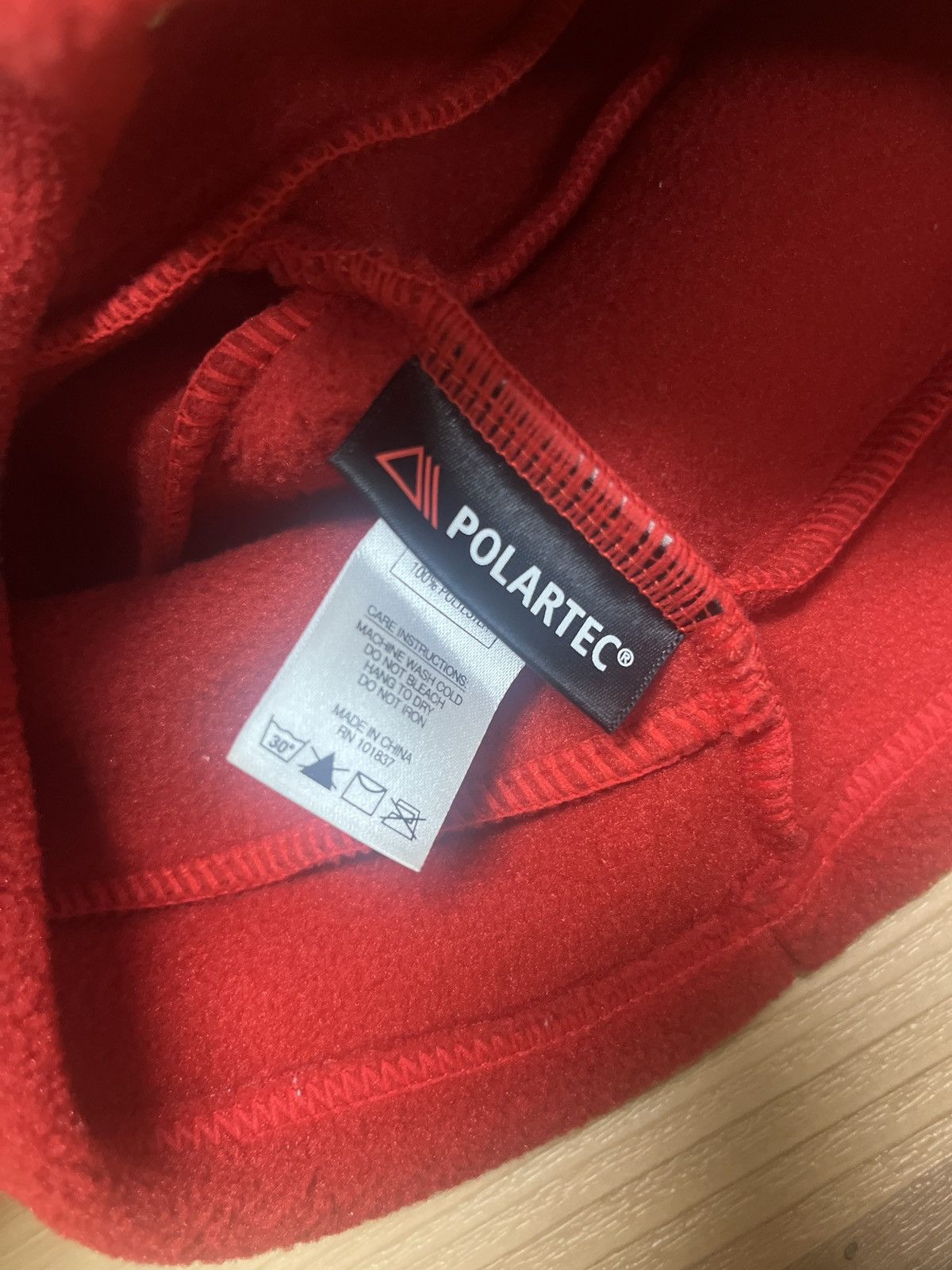 image of Red Supreme Ski Hood, Men's