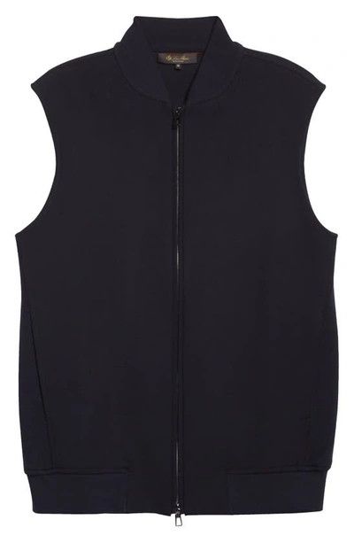 image of Loro Piana O1W1Db10224 Vest In Blue & Navy in Blue/Navy, Men's (Size Small)