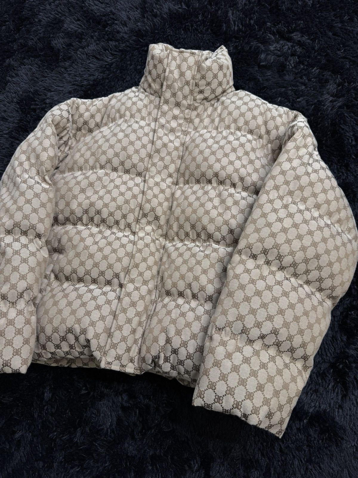 Balenciaga × Gucci Balenciaga x Gucci Monogram Puffer Jacket Size US XL / EU 56 / 4 - 2 Thumbnail