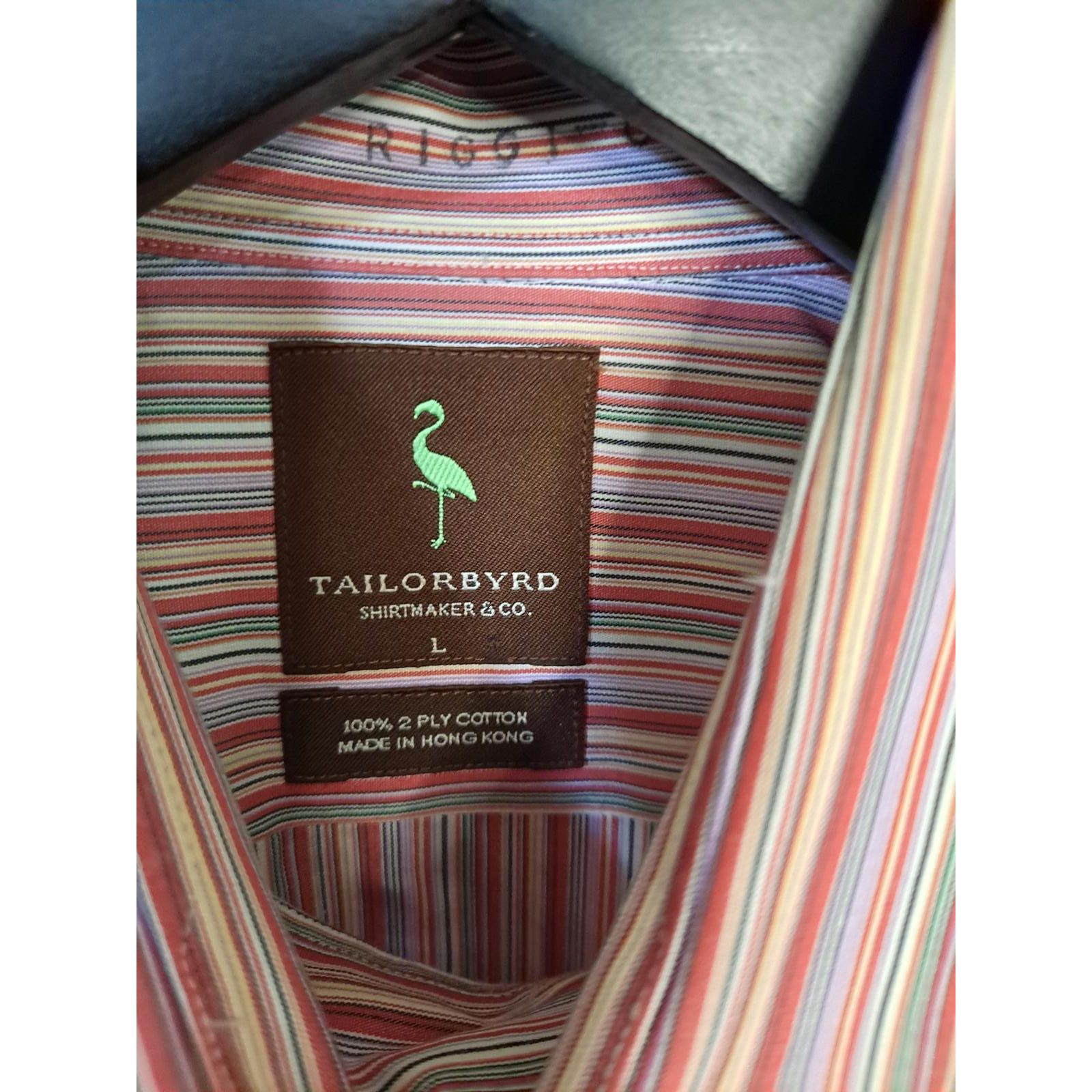 Tailorbyrd TailorByrd Colorful Striped Button Up Shirt Size Large Size US L / EU 52-54 / 3 - 3 Thumbnail