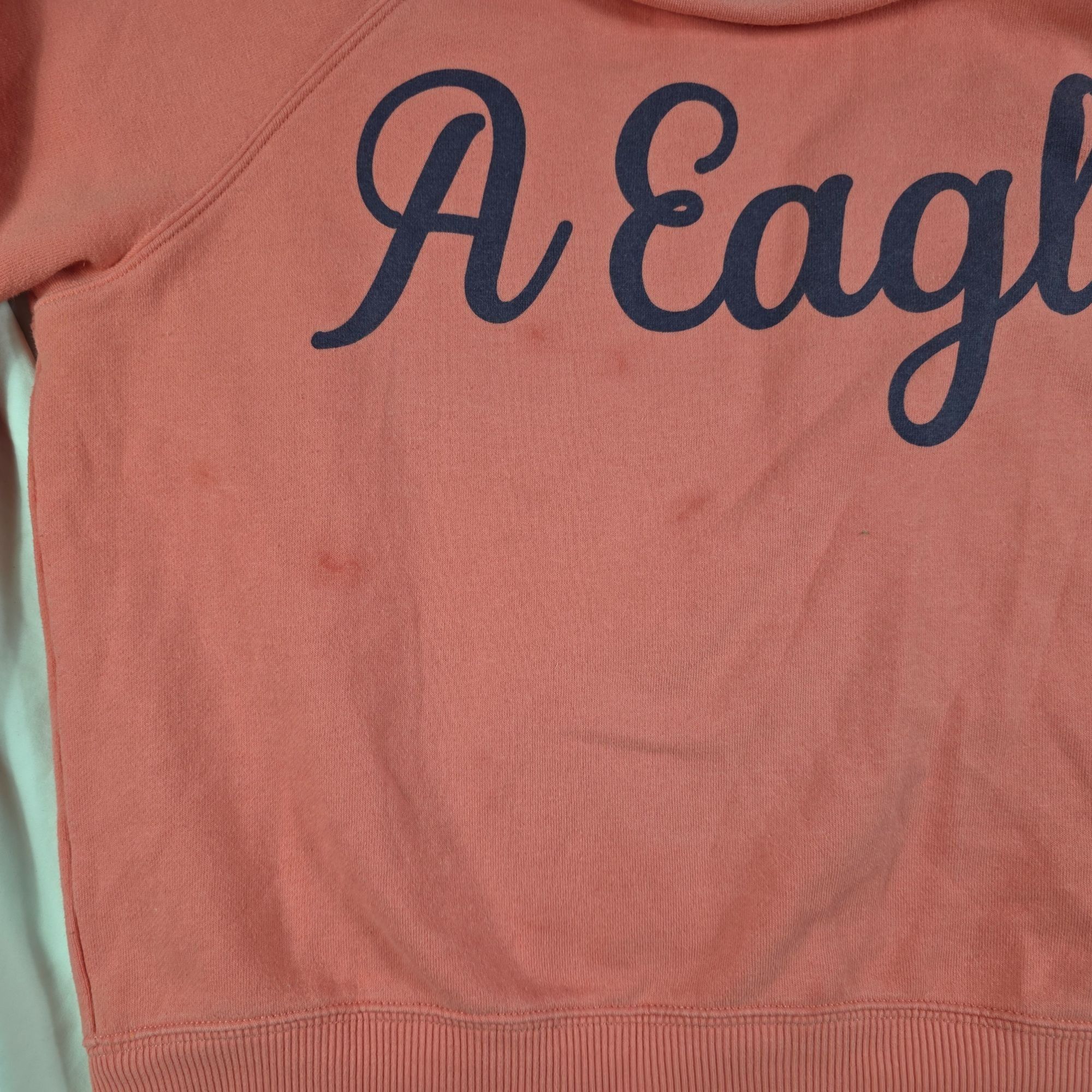 American Eagle Outfitters American Eagle A Eagle Womens Large Pink Logo Sweatshirt Cre Size L / US 10 / IT 46 - 4 Thumbnail