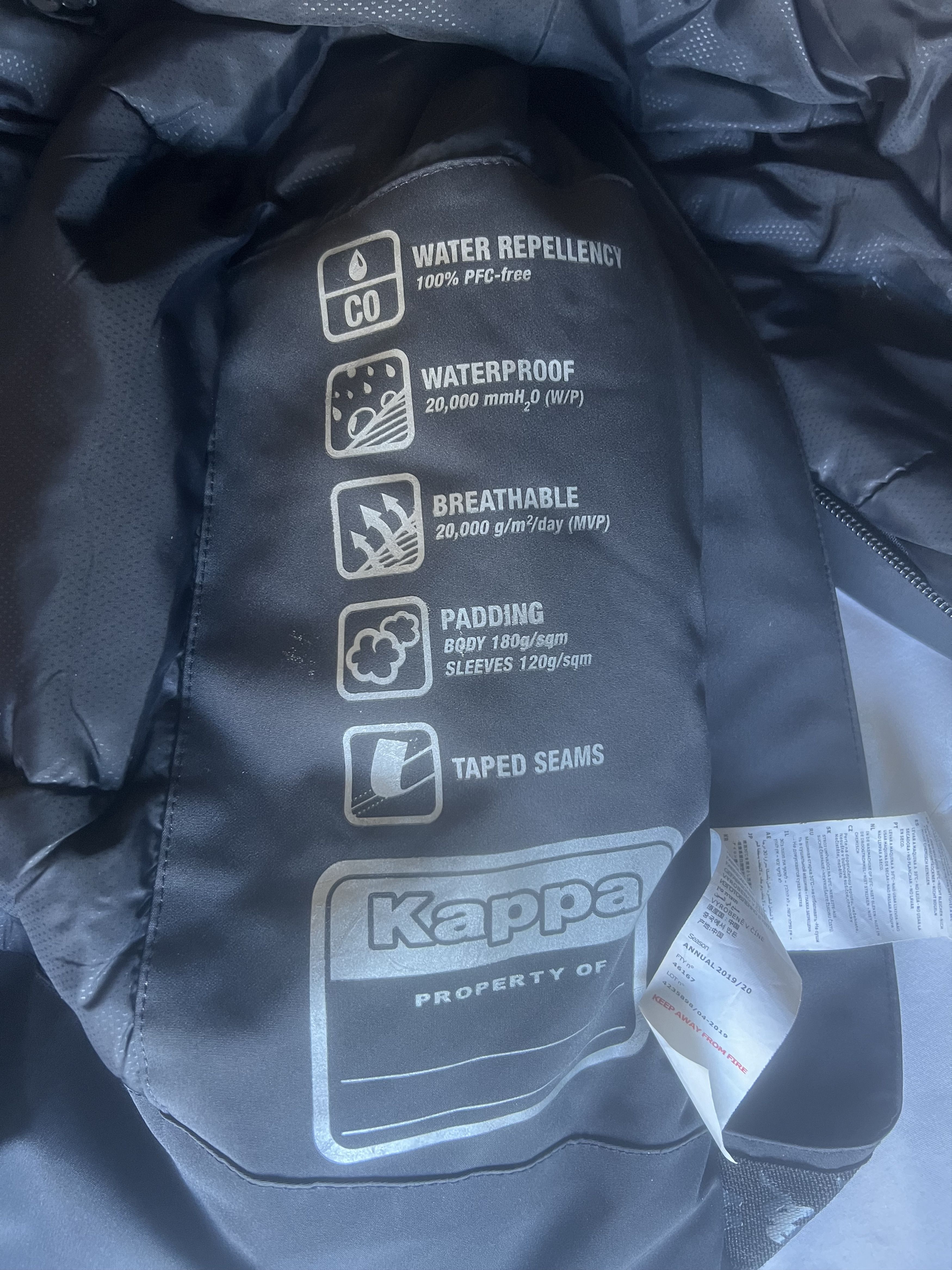 Kappa Kappa FISI Ski Anorak Jacket Black Multicolor Logos Size US M / EU 48-50 / 2 - 7 Thumbnail