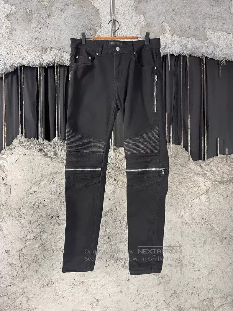 Amiri Amiri Leather patched denim jeans Size US 34 / EU 50 - 1 Thumbnail