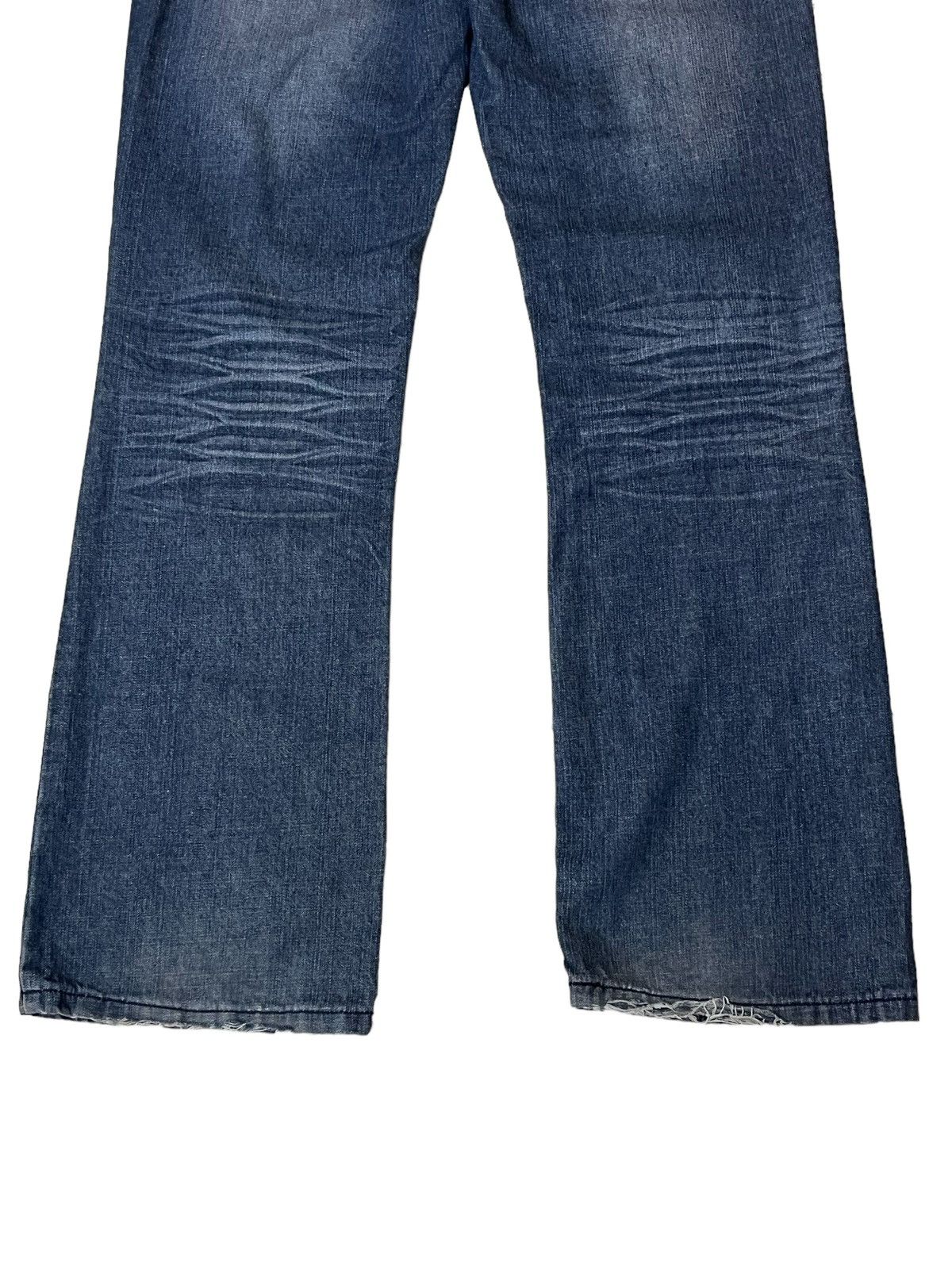 Japanese Brand JAPANESE EXTREME COUTURE INSPIRED CHROME HEART FLARED JEANS Size US 34 / EU 50 - 6 Thumbnail