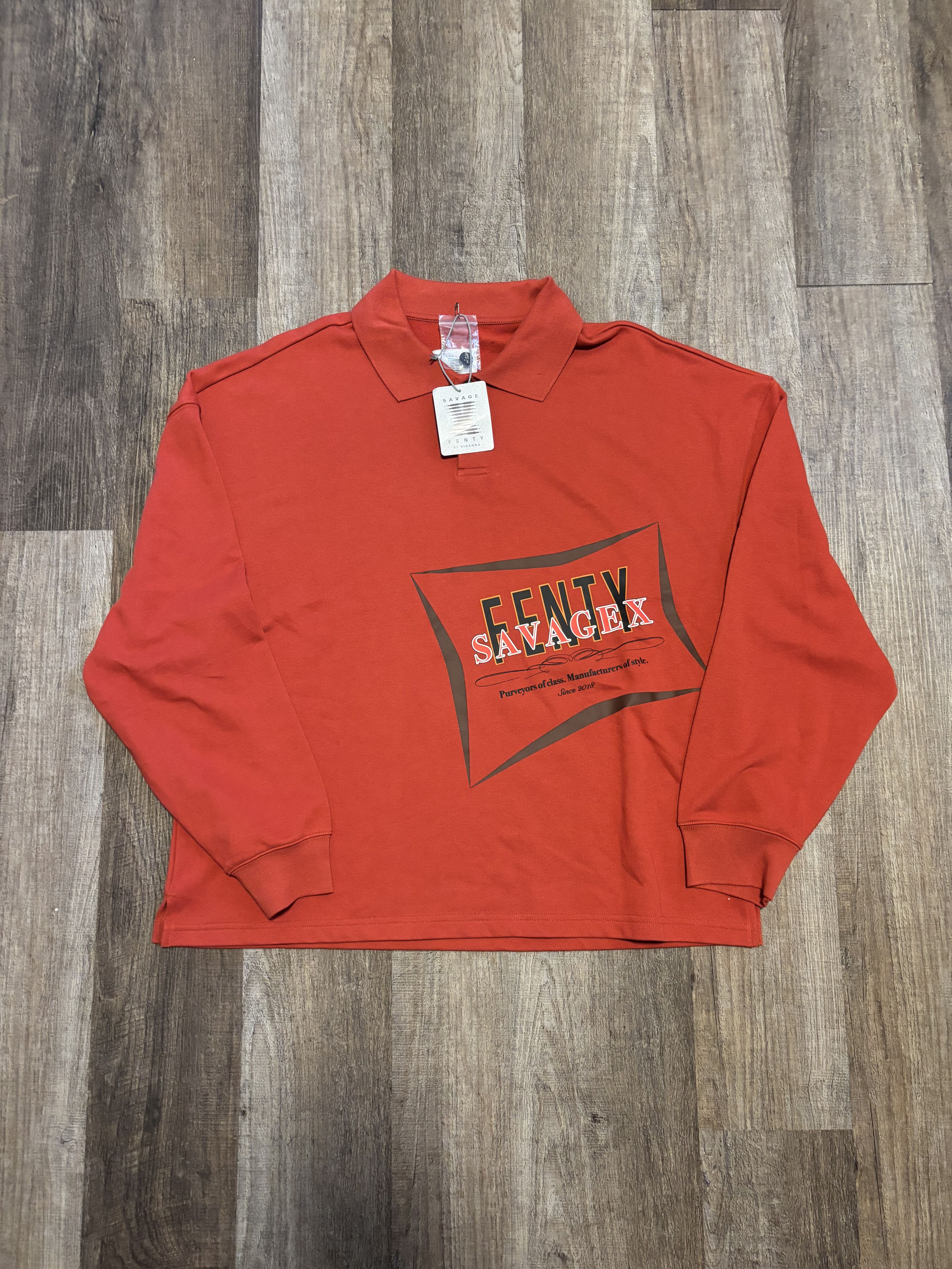 Fenty Savage x Fenty by Rihanna Collared Sweatshirt | NEW Size US S / EU 44-46 / 1 - 1 Thumbnail