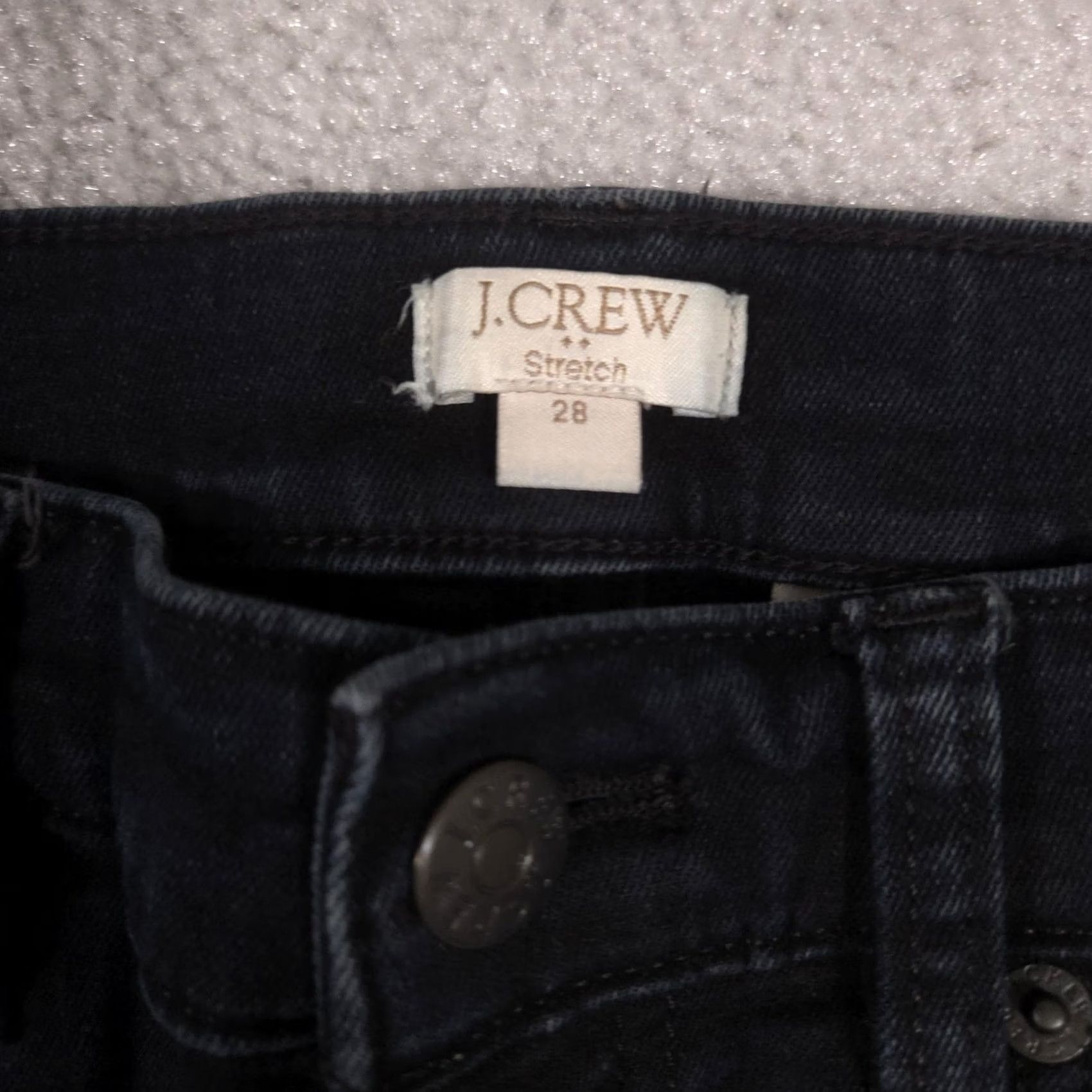 J.Crew J.CREW Jeans Womens 28 Black Charcoal Wash Mid Rise Skinny Slim Denim Jeans Size 28" / US 6 / IT 42 - 5 Thumbnail