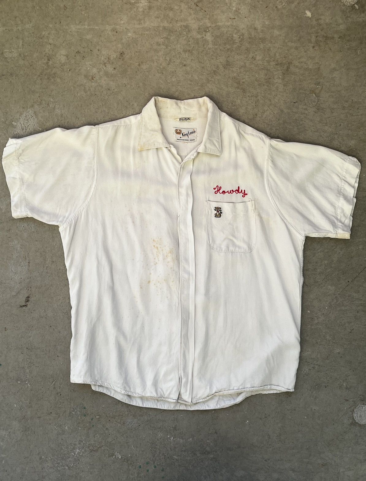 Vintage Vintage 50’s King Louie Chainstitch Shirt Size US M / EU 48-50 / 2 - 1 Thumbnail