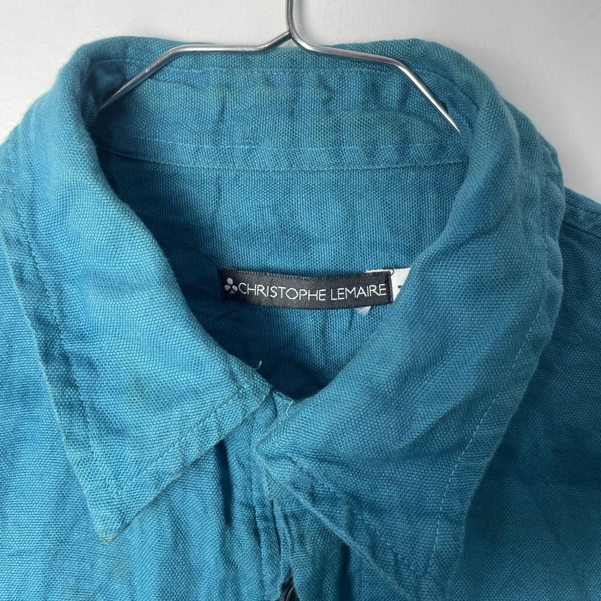 Christophe Lemaire Vintage Lemaire Teal Linen Shirt Size US M / EU 48-50 / 2 - 4 Thumbnail