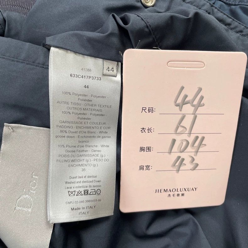 Dior Dior Dark blue thin down jacket jacket 2501-Nextarrow Size US S / EU 44-46 / 1 - 5 Thumbnail