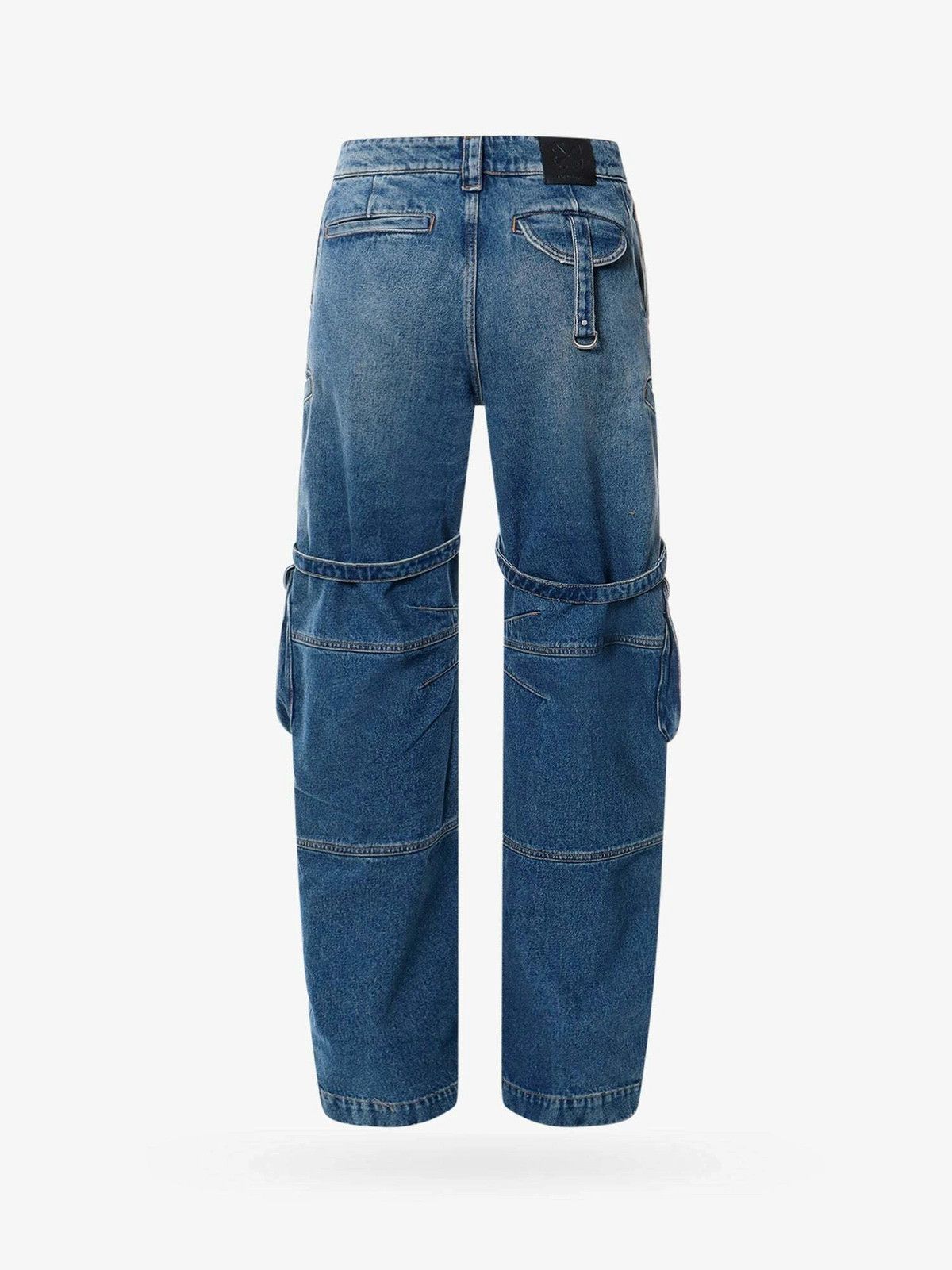 Off-White o1y1225 Cargo Denim Pant in Blue Size 28" / US 6 / IT 42 - 2 Thumbnail