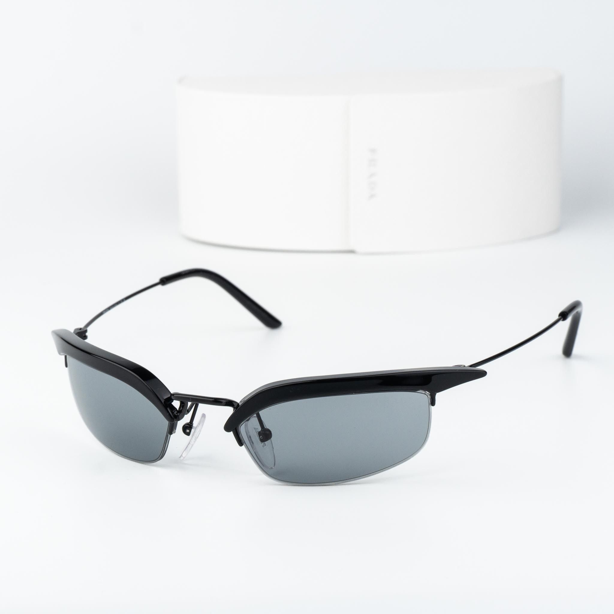 Prada Prada Women Sunglasses Rectangle PRB50S 1AB3C2 NEW AUTHENTIC Size ONE SIZE - 1 Thumbnail