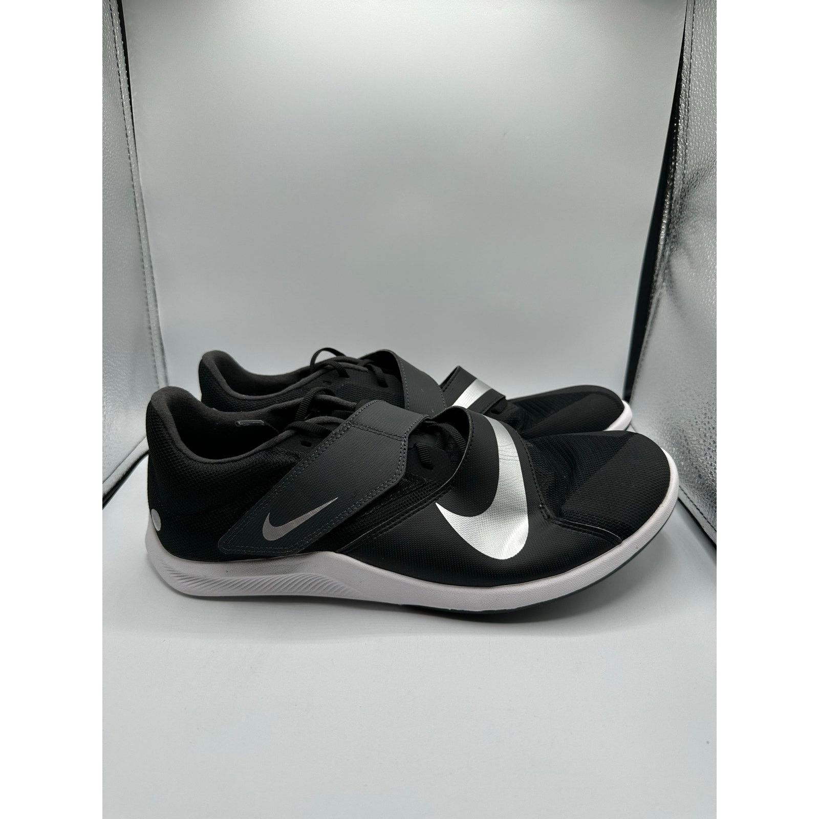 Nike Nike Zoom Rival Track Cleat “Black Metallic Silver” size 12 Size US 12 / EU 45 - 1 Thumbnail