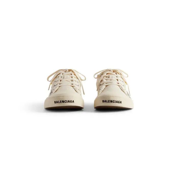 Balenciaga o1bcso1str0226 Paris Mules In Beige Size US 7 / IT 37 - 3 Thumbnail