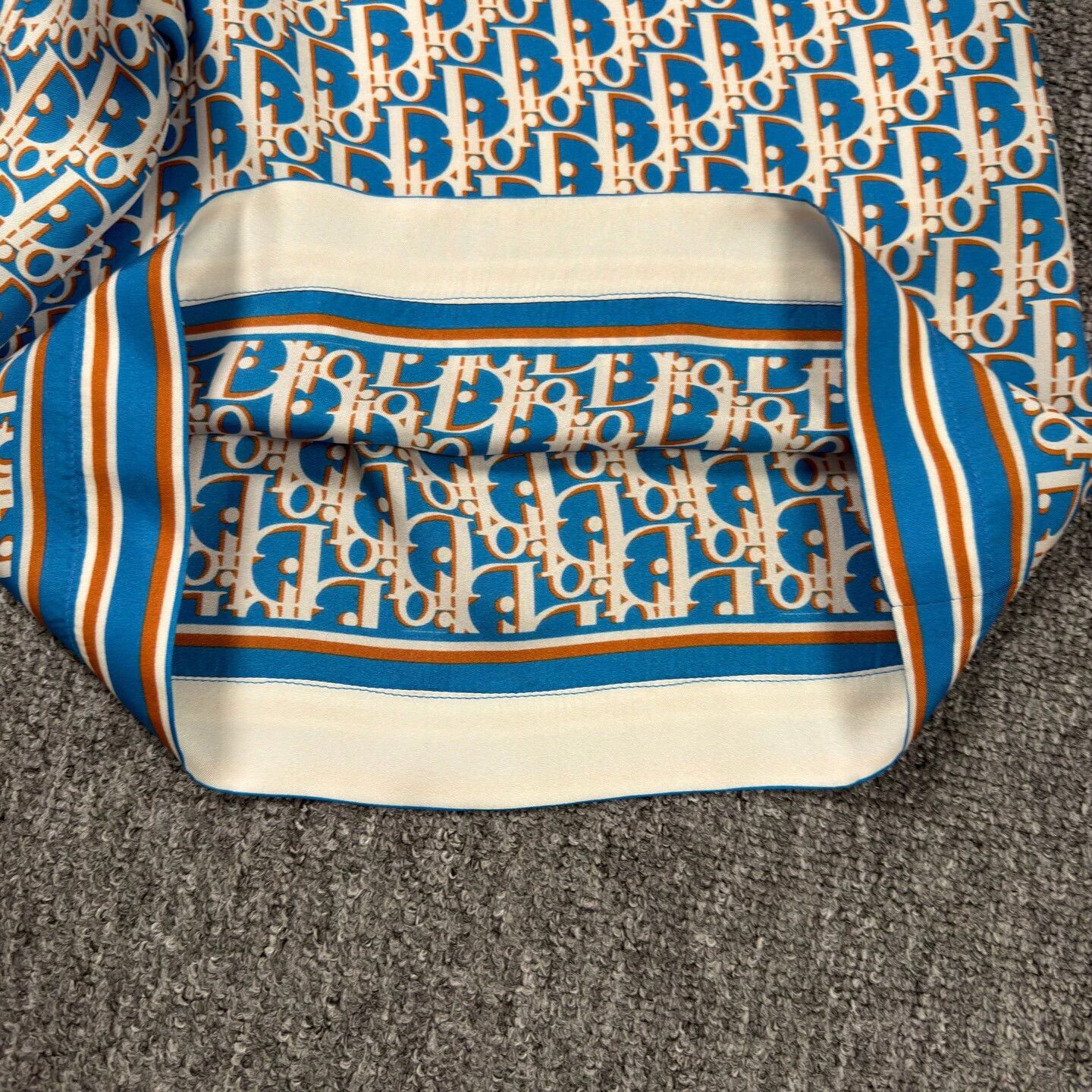 Dior Dior blue all over print ribbed silk shorts 50 Size US 34 / EU 50 - 6 Thumbnail