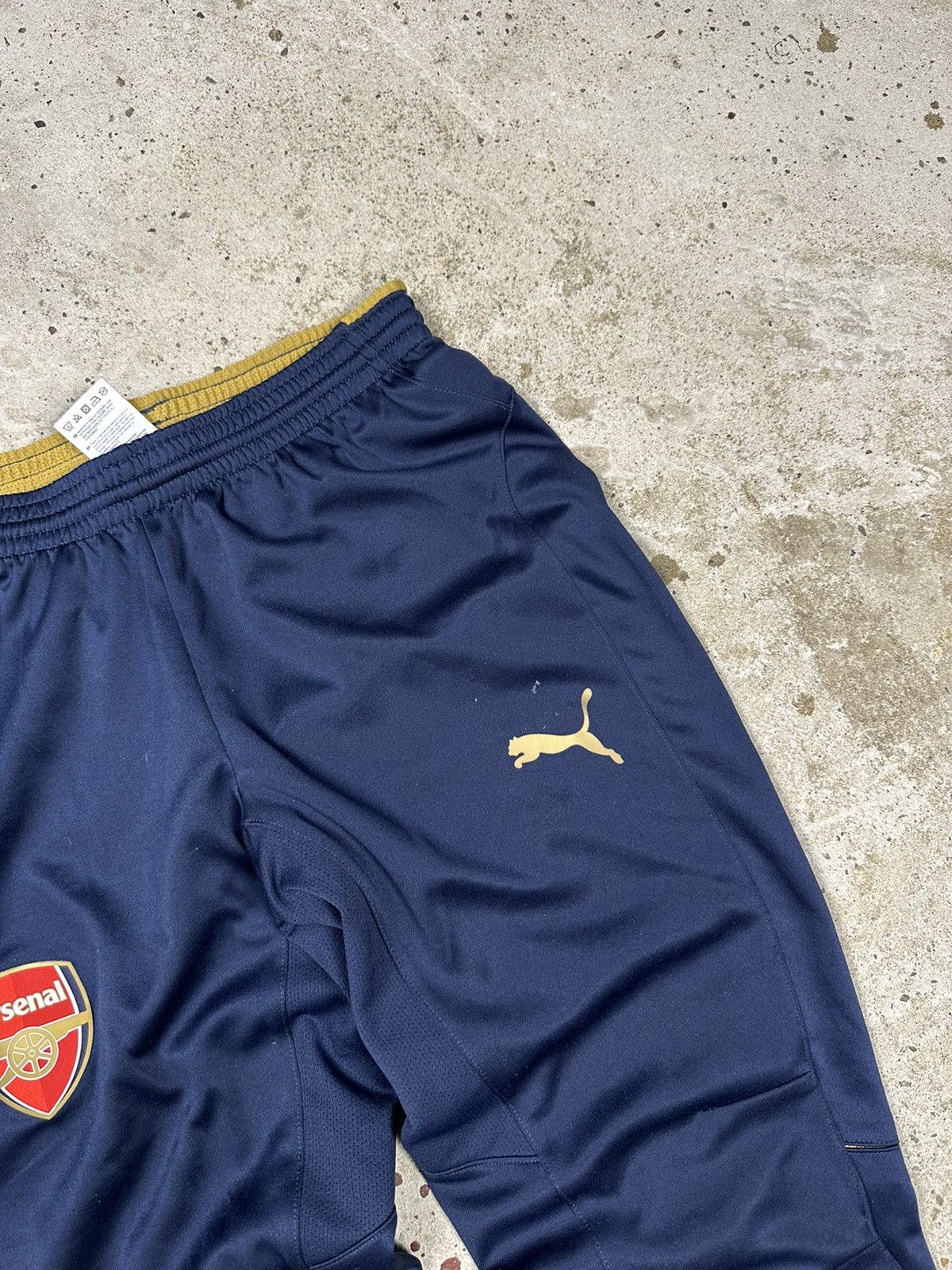 Puma × Vintage Vintage Puma x Arsenal Navy Track Pants Soccer Suit Size US 29 - 6 Thumbnail