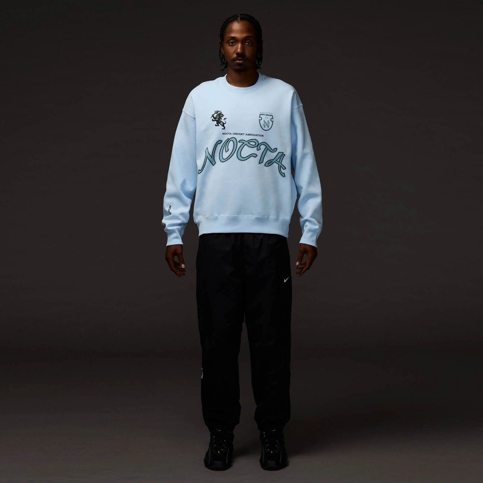 NOCTA Nike Nocta Cricket Crewneck Fleece Baby Blue Size US M / EU 48-50 / 2 - 3 Thumbnail