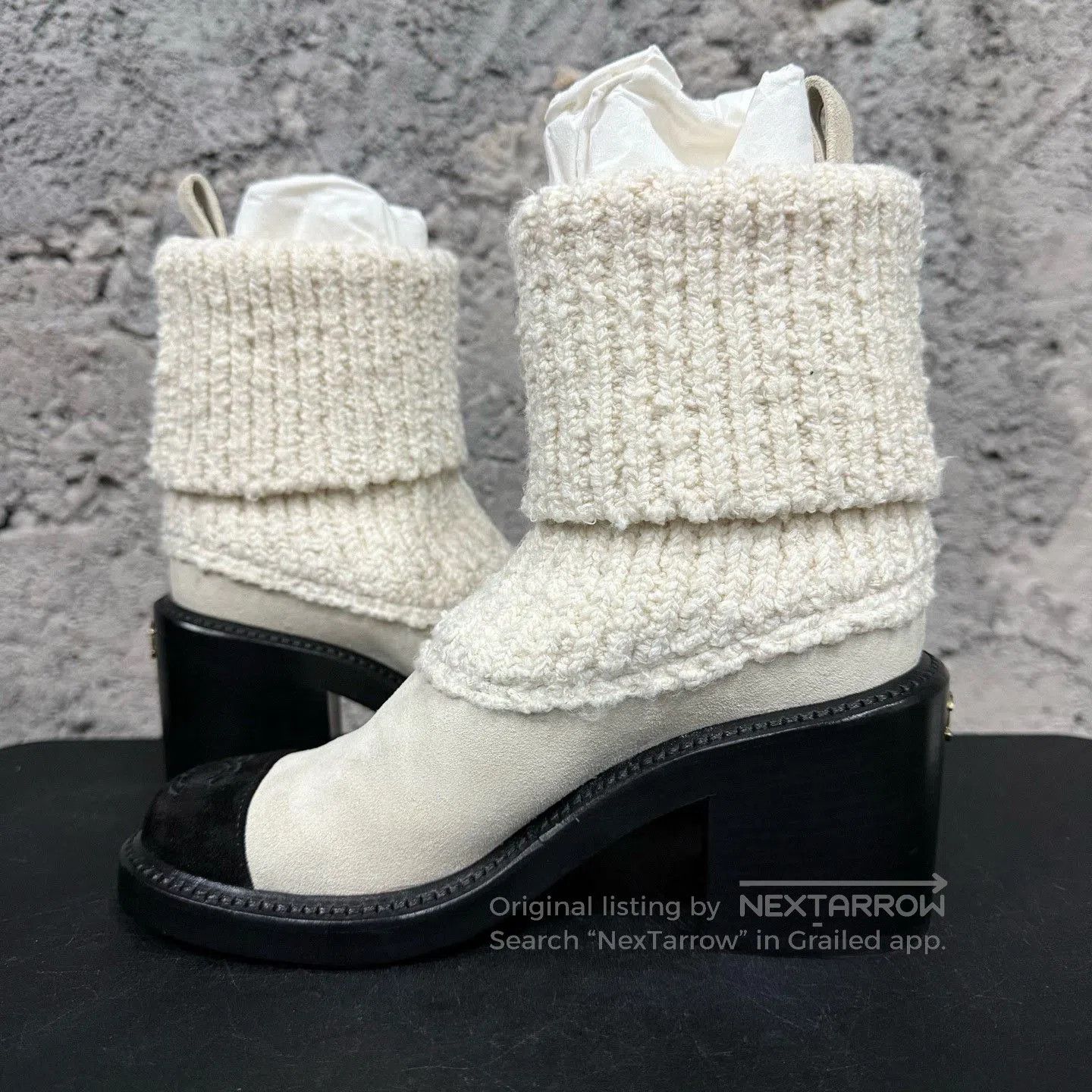 Chanel Chanel Lamb Wool Boots. Size US 4 / IT 34 - 5 Thumbnail