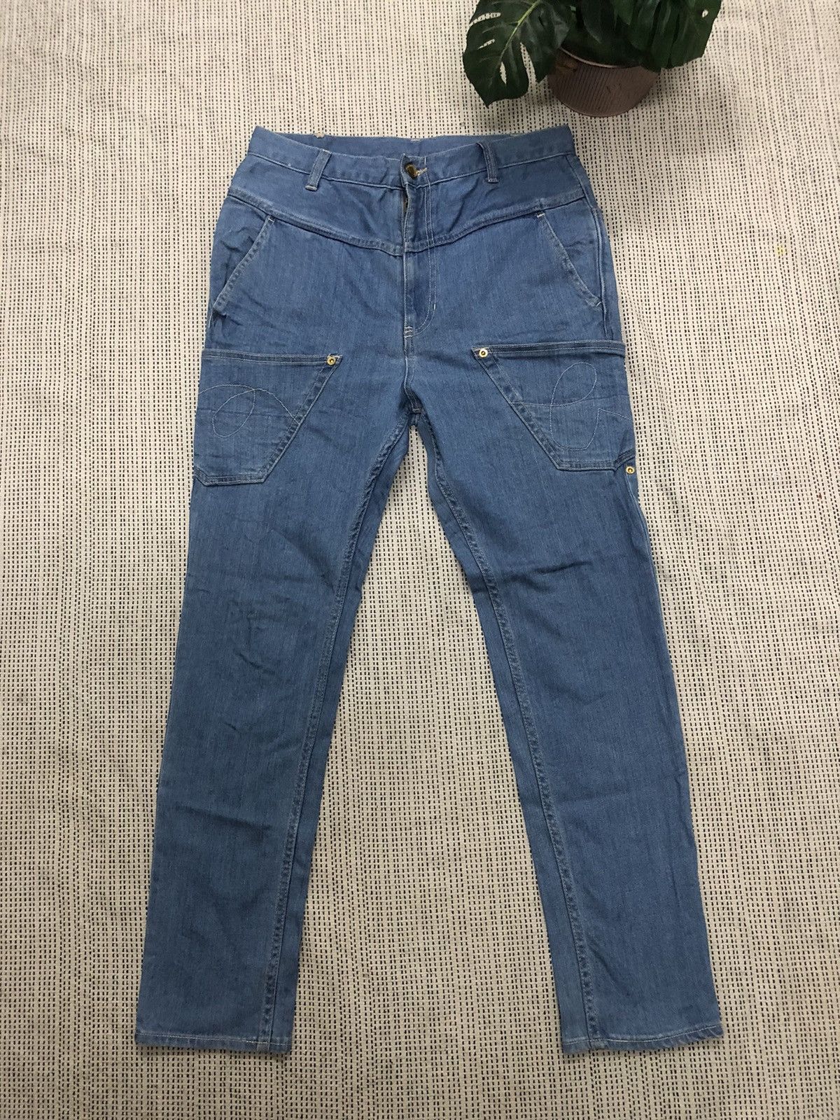 Issey Miyake × Japanese Brand × mercibeaucoup Mercibeaucoup Slim Straight Cut Denim w30 Size US 30 / EU 46 - 2 Thumbnail