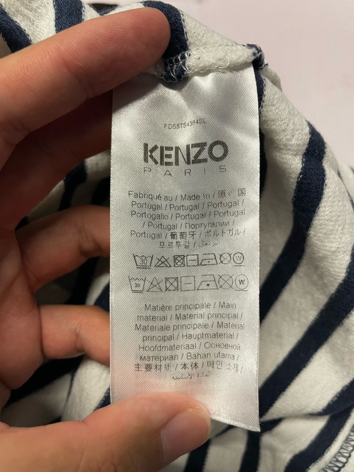 Kenzo Kenzo SS23 Striped Small Logo Short-Sleeves Tee Size US S / EU 44-46 / 1 - 13 Thumbnail
