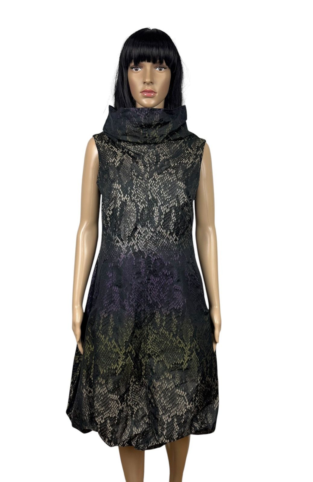 Designer Bitte Kai Rand Python Printed Dress Mock Neck size DE36 IT42 Size M / US 6-8 / IT 42-44 - 1 Thumbnail