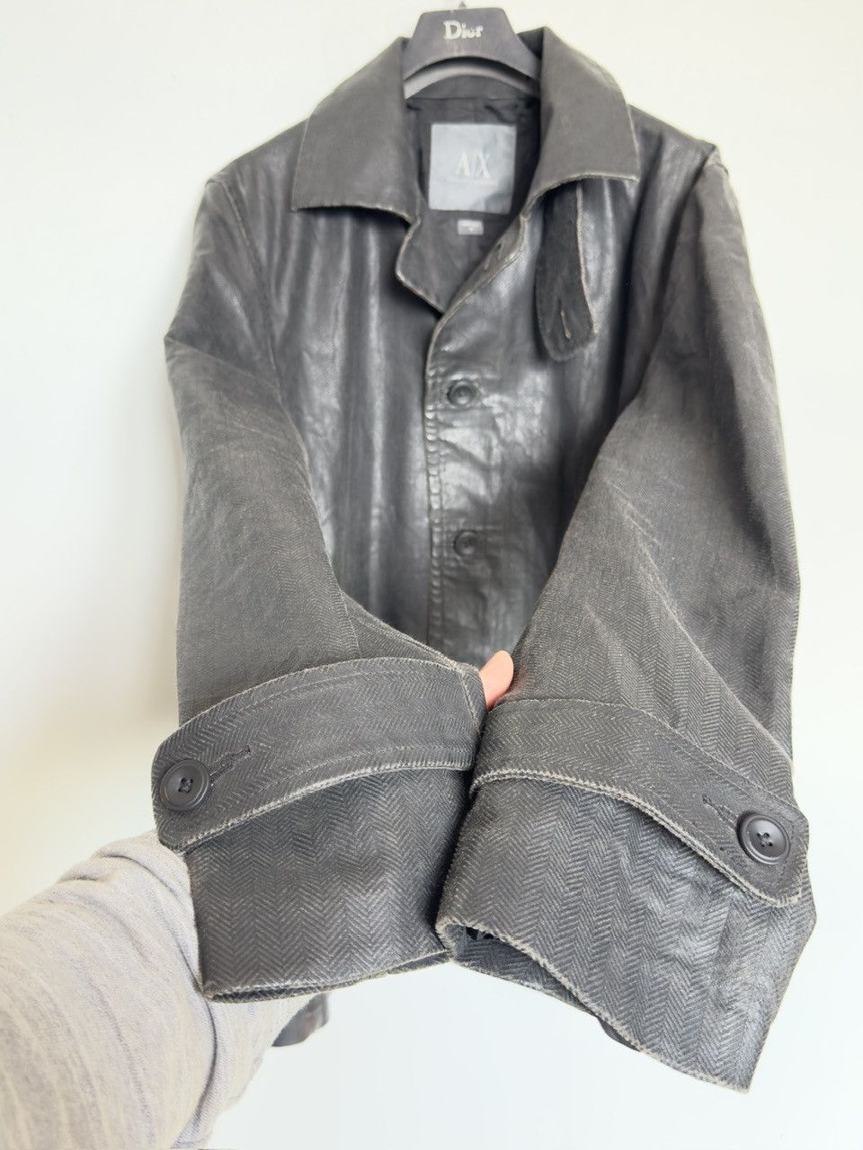Armani 🔥 rare coat jacket waxed Armani Exchange size M Size US M / EU 48-50 / 2 - 5 Thumbnail