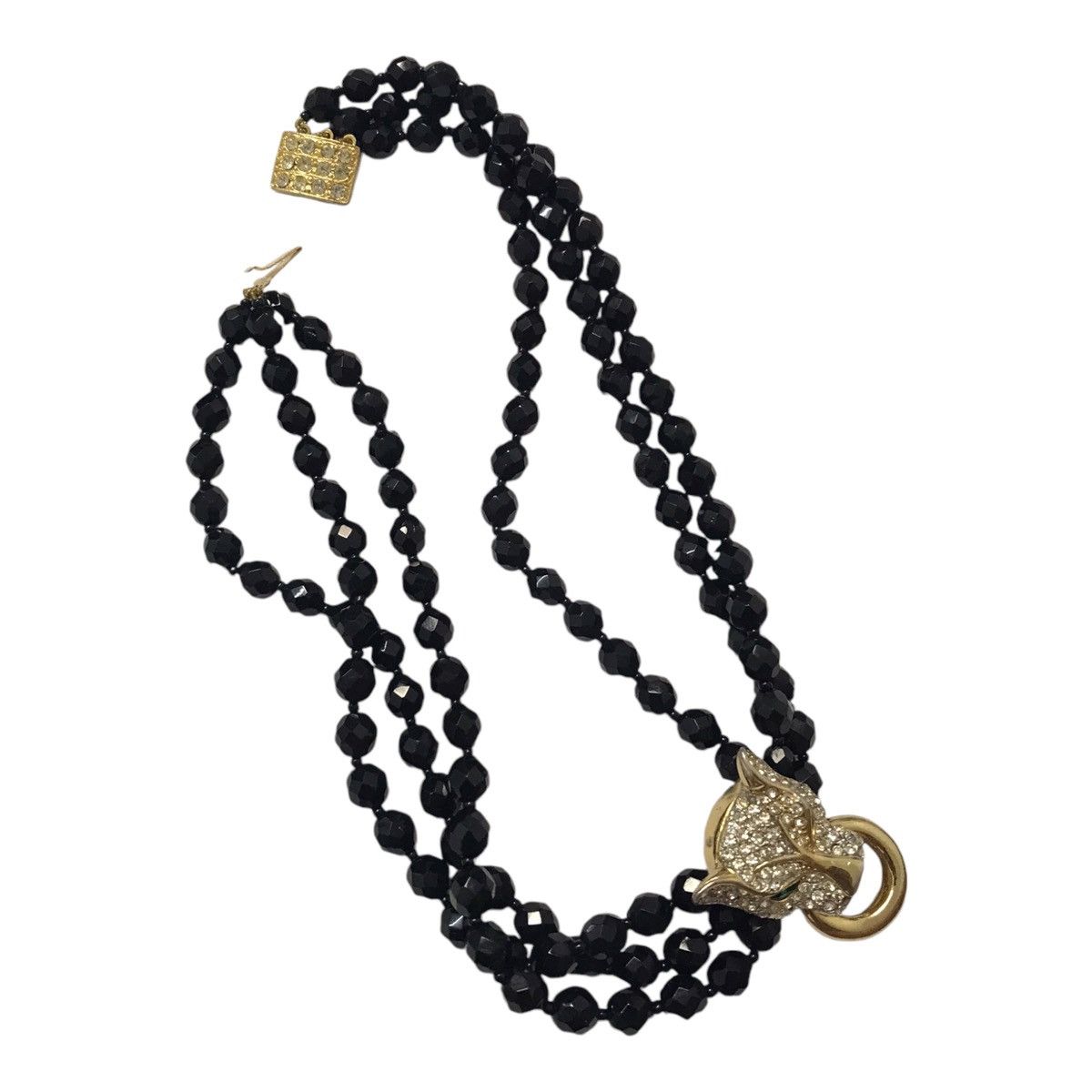Japanese Brand × Vintage Panther Jet Black Necklace Size ONE SIZE - 4 Thumbnail