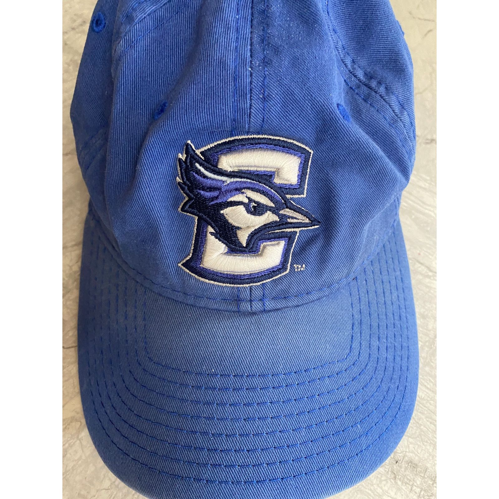 The Game Creighton Blue Jays Faded Blue Strapback Hat Size ONE SIZE - 3 Thumbnail
