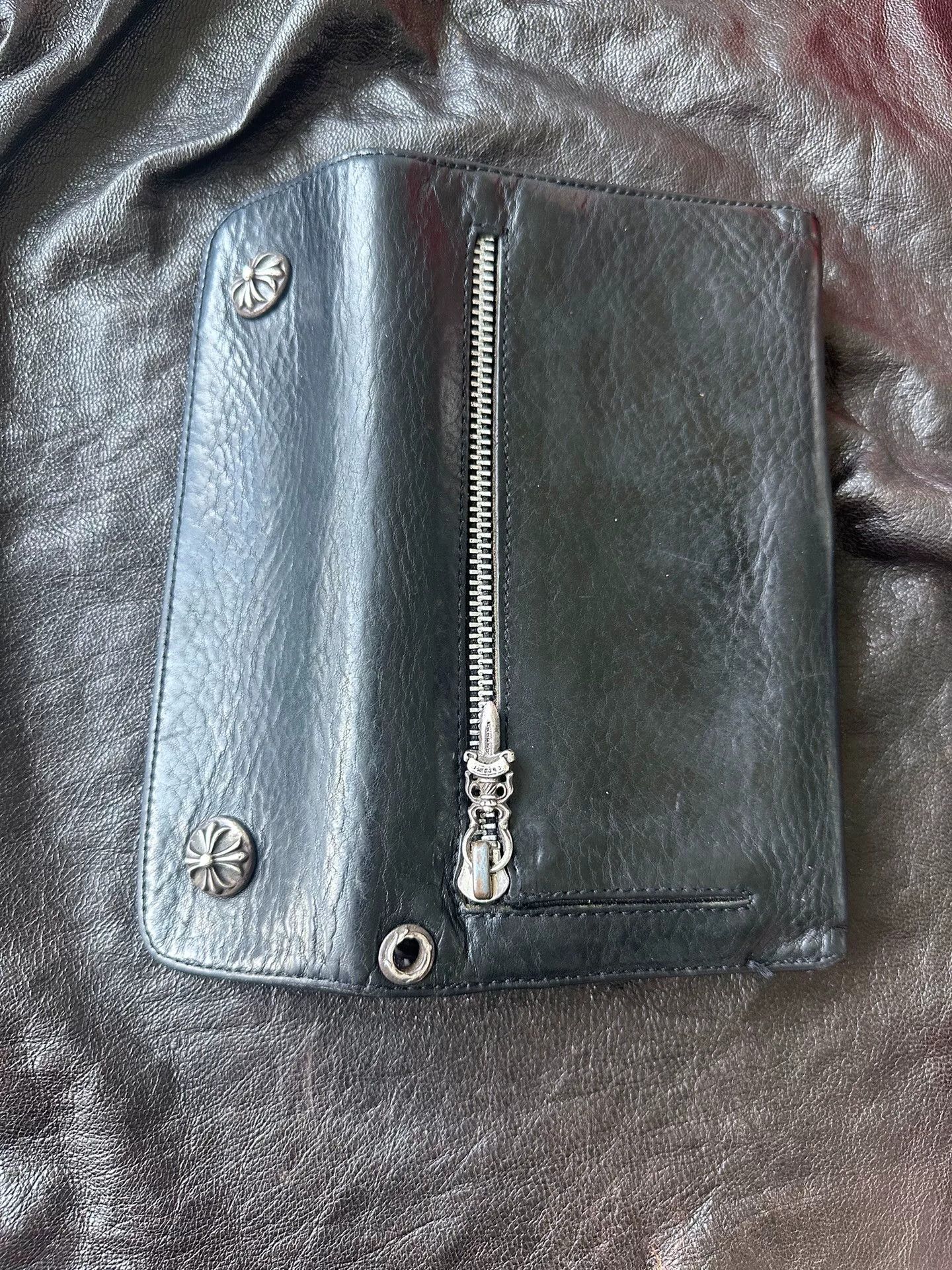 Chrome Hearts chrome hearts wave wallet black leather Size ONE SIZE - 1 Thumbnail