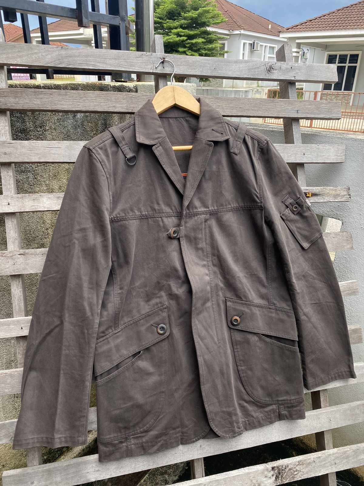 Japanese Brand 🔥 Rare 🔥 Vintage 291295 Homme Utility Pocket Jacket Size US L / EU 52-54 / 3 - 3 Thumbnail