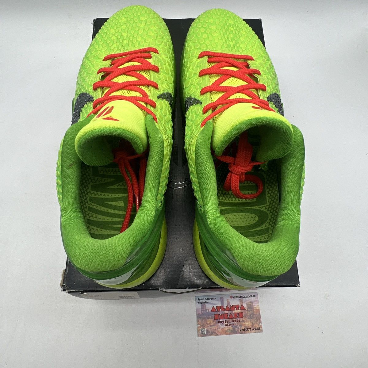 Nike Zoom Kobe 6 protro grinch Size US 11.5 / EU 44-45 - 7 Thumbnail