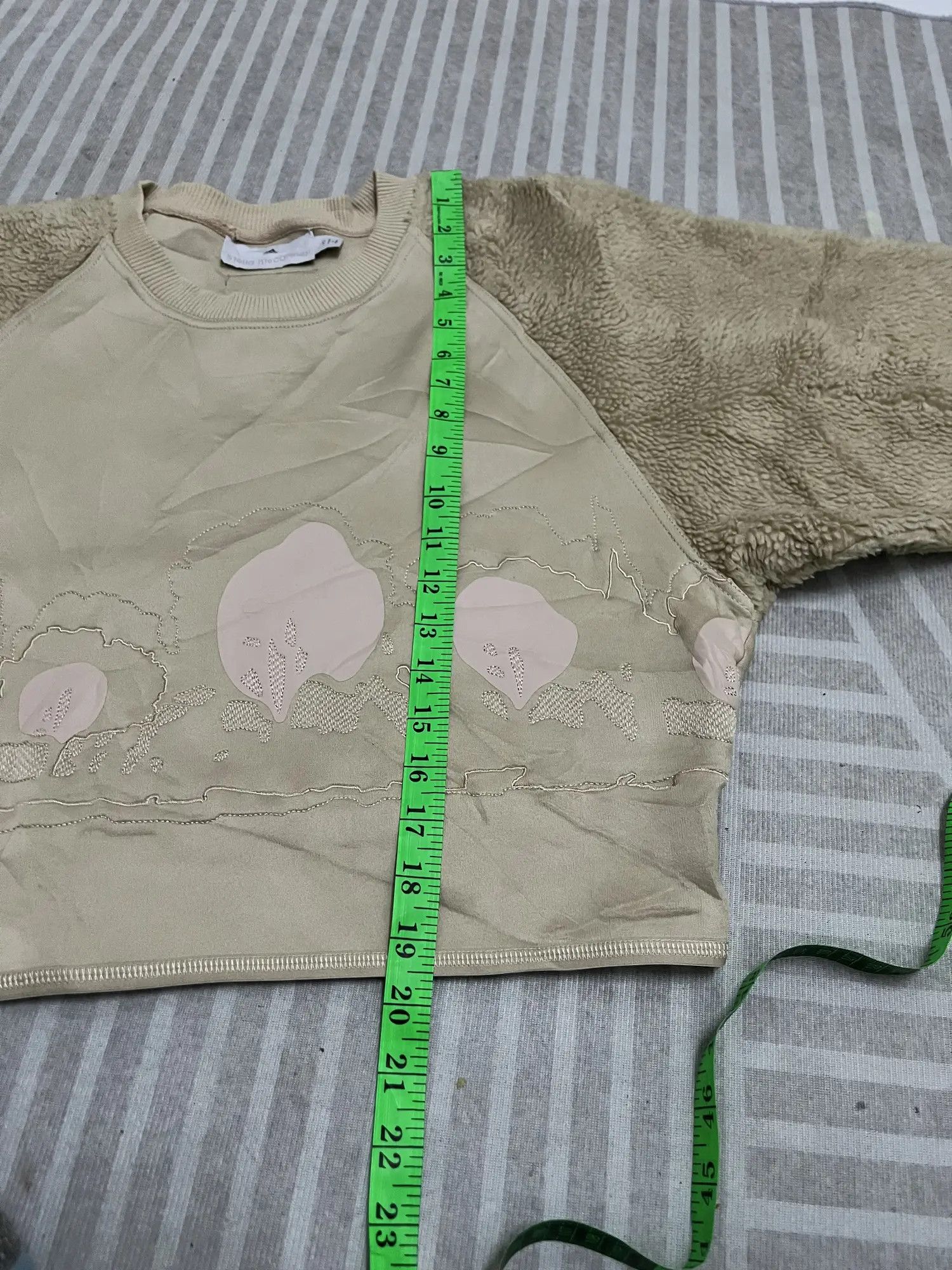 Adidas × Stella McCartney Adidas Cropped Fleece Crew Neck Size US XS / EU 42 / 0 - 8 Thumbnail
