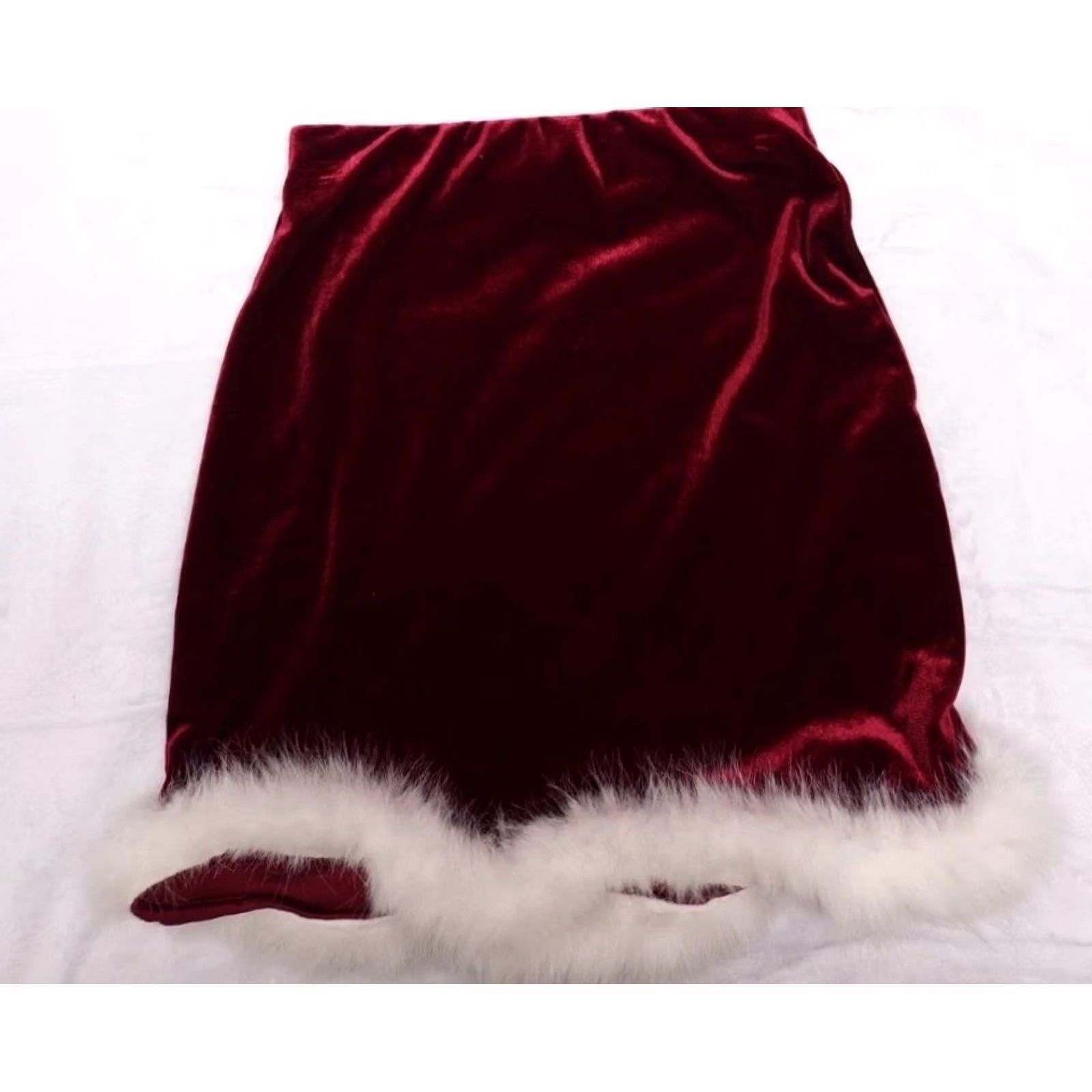Vintage VINTAGE wallflower Velvet Faux Fur Sexy Santa Dress Mini Set Holiday Christmas Red Velvet Dress S Petite Womens Size S / US 4 / IT 40 - 3 Thumbnail