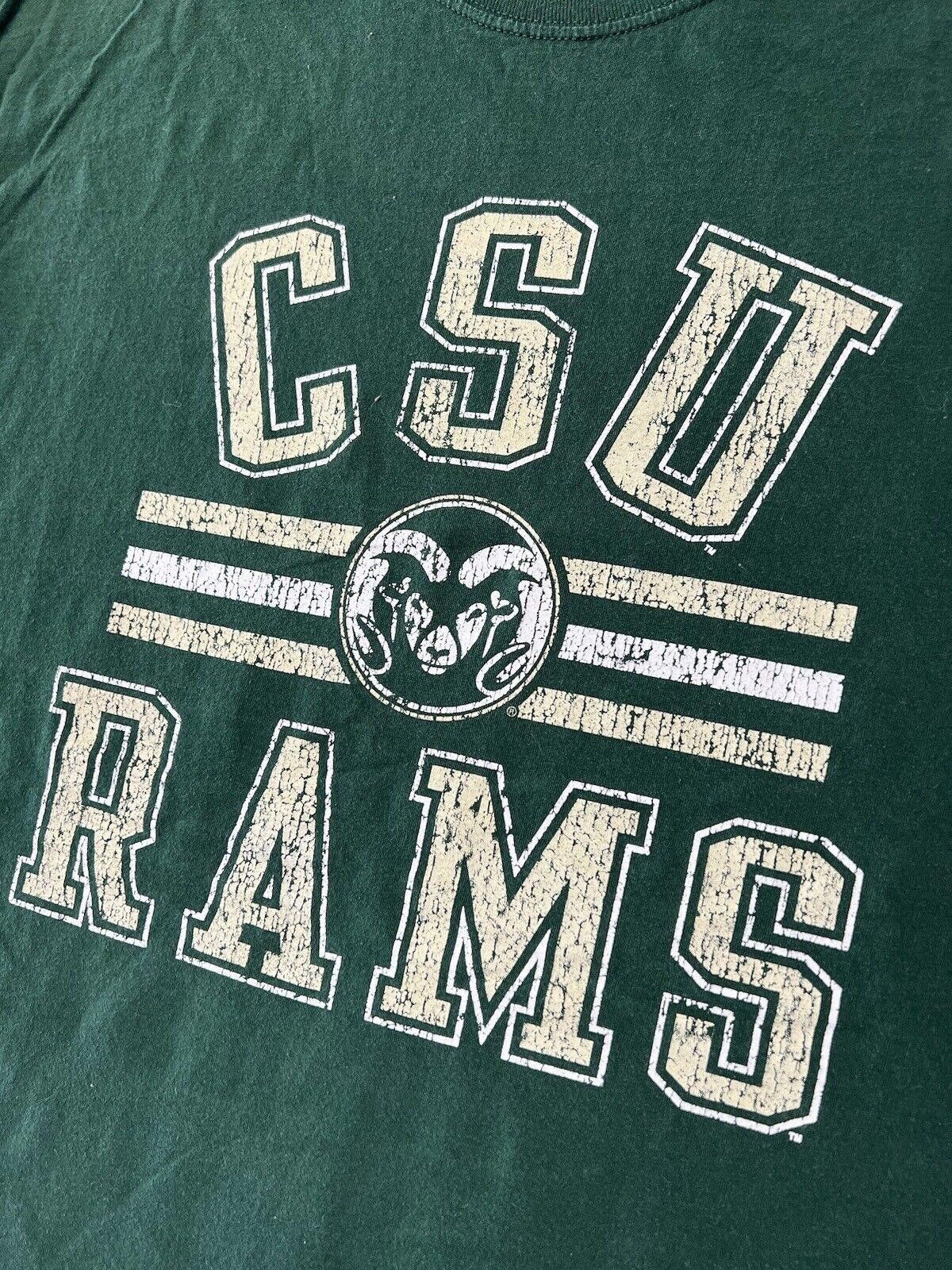 Russell Athletic Russel Athletic CSU Rams Long Sleeve T-Shirt Mens 2XL Green Size US XXL / EU 58 / 5 - 2 Thumbnail