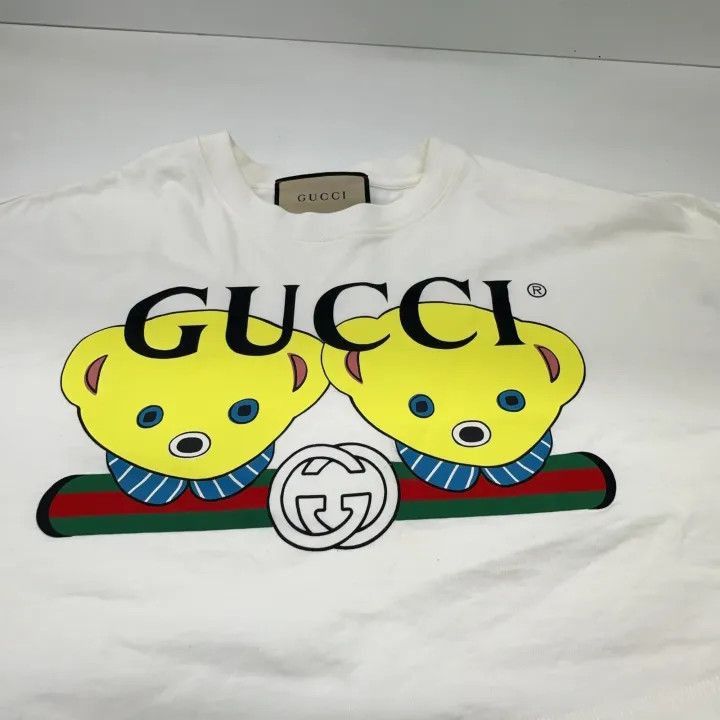 Other Gucci Bear Print Cropped T-Shirt-2507 Size S / US 4 / IT 40 - 2 Thumbnail