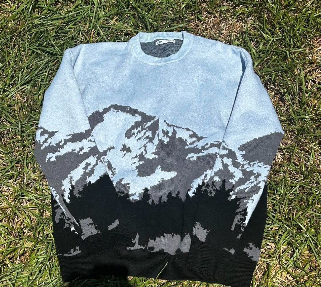 Zara Zara Printed Sweater Size US M / EU 48-50 / 2 - 1 Thumbnail