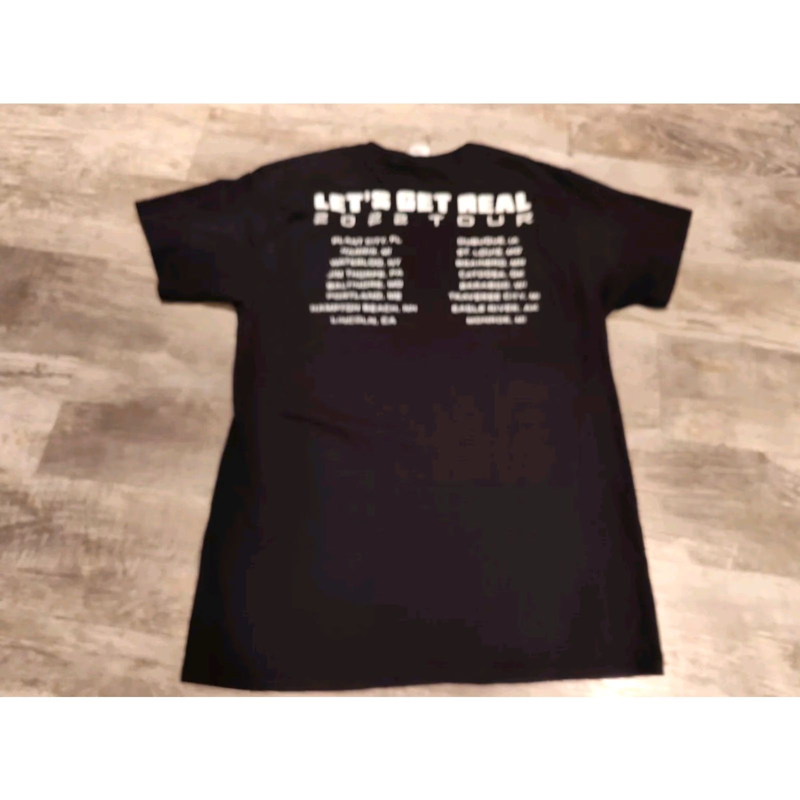 Hanes Tesla Let's Get Real Tour T-Shirt 2022 Black Medium Music Band Mens Size US M / EU 48-50 / 2 - 7 Thumbnail