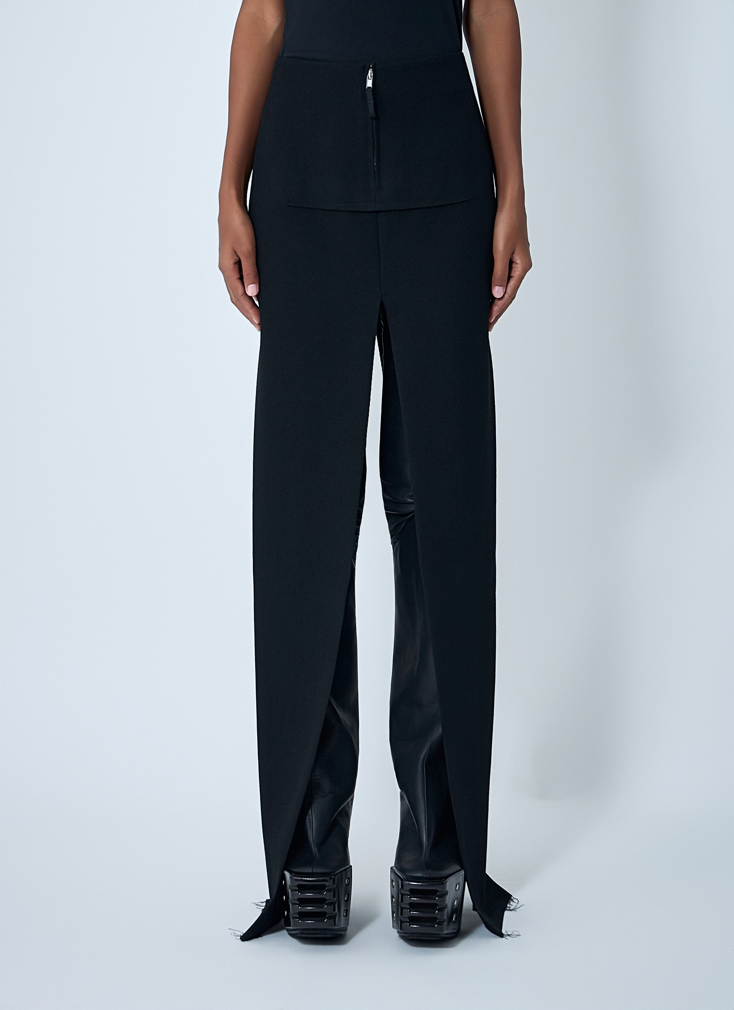 Rick Owens Sliced Maxi Skirt Size 28" / US 6 / IT 42 - 1 Thumbnail
