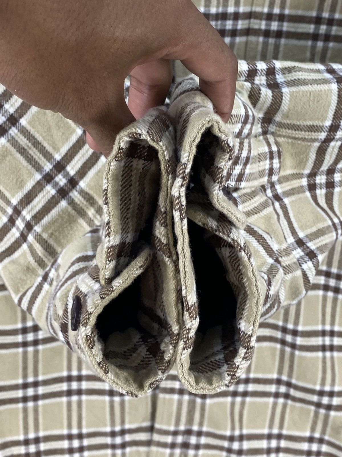 L.L. Bean L.L Bean Heavy Flannel Shirt Plaid Check Size US L / EU 52-54 / 3 - 9 Thumbnail