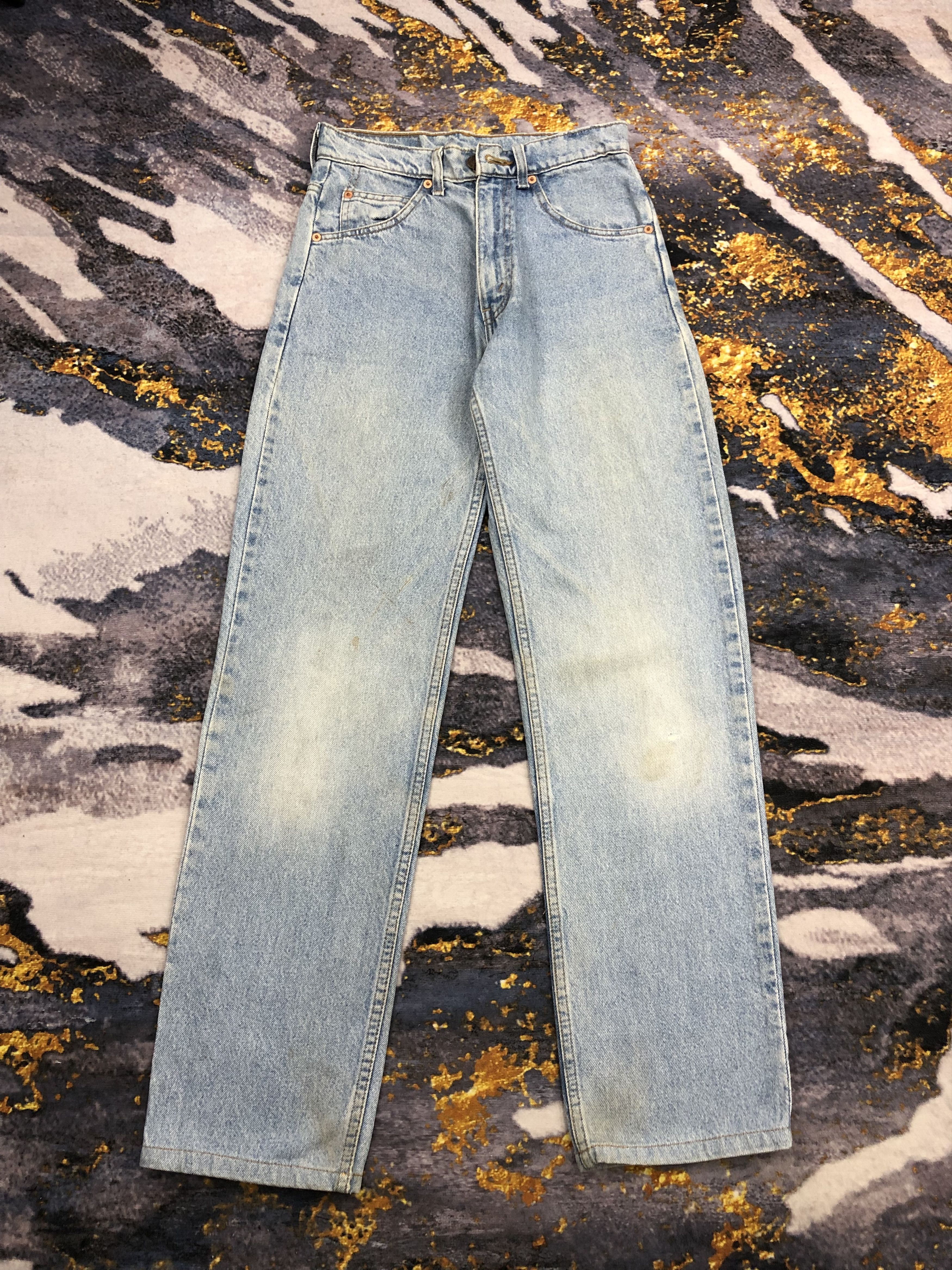 Levi's Vintage 90s Levis 610 Orange Tab Jeans DPP0169 Size US 27 - 1 Thumbnail
