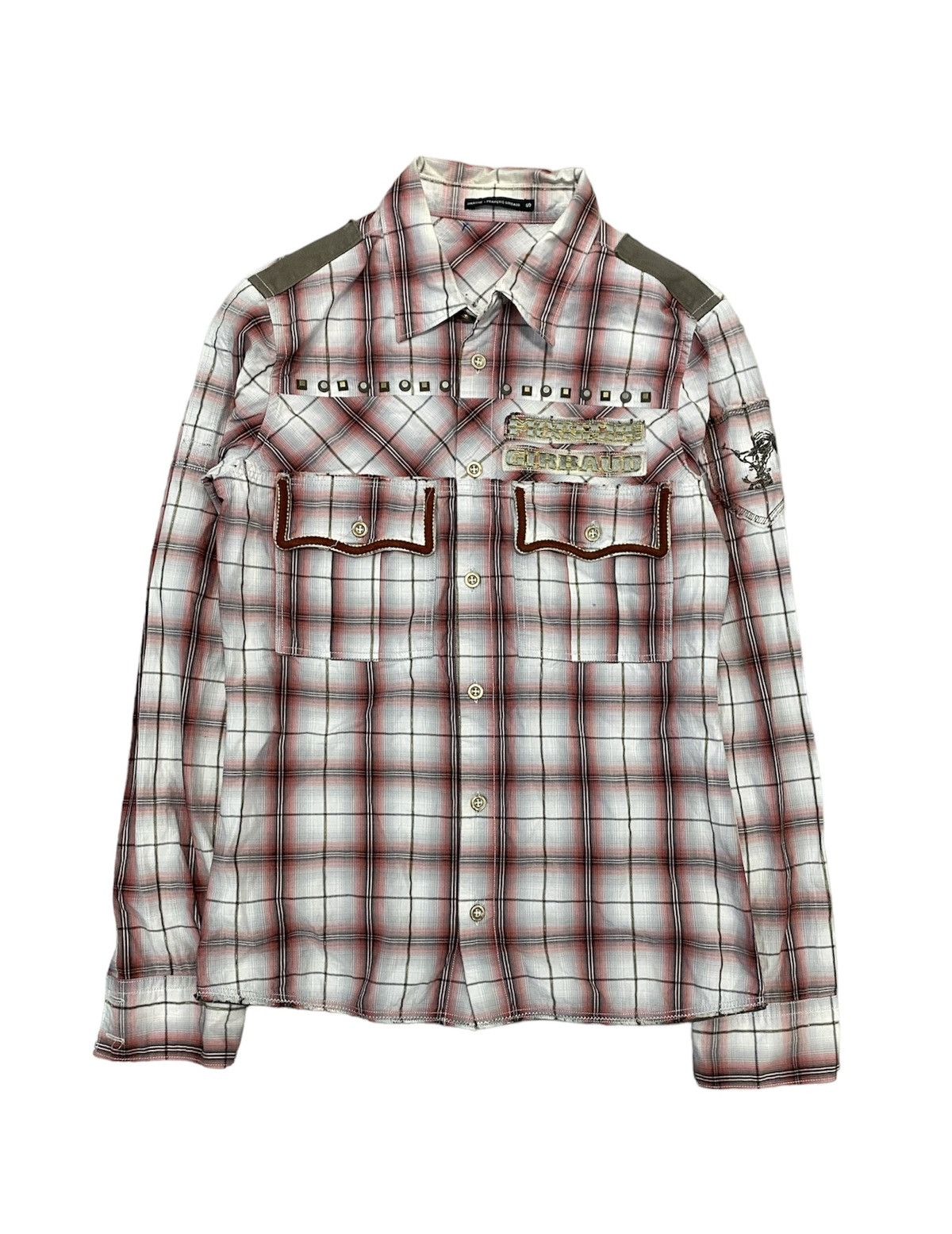 Marithe + Francois Girbaud 🔥🔥2000s MFG studs Shadow logo flannel Size US S / EU 44-46 / 1 - 1 Thumbnail
